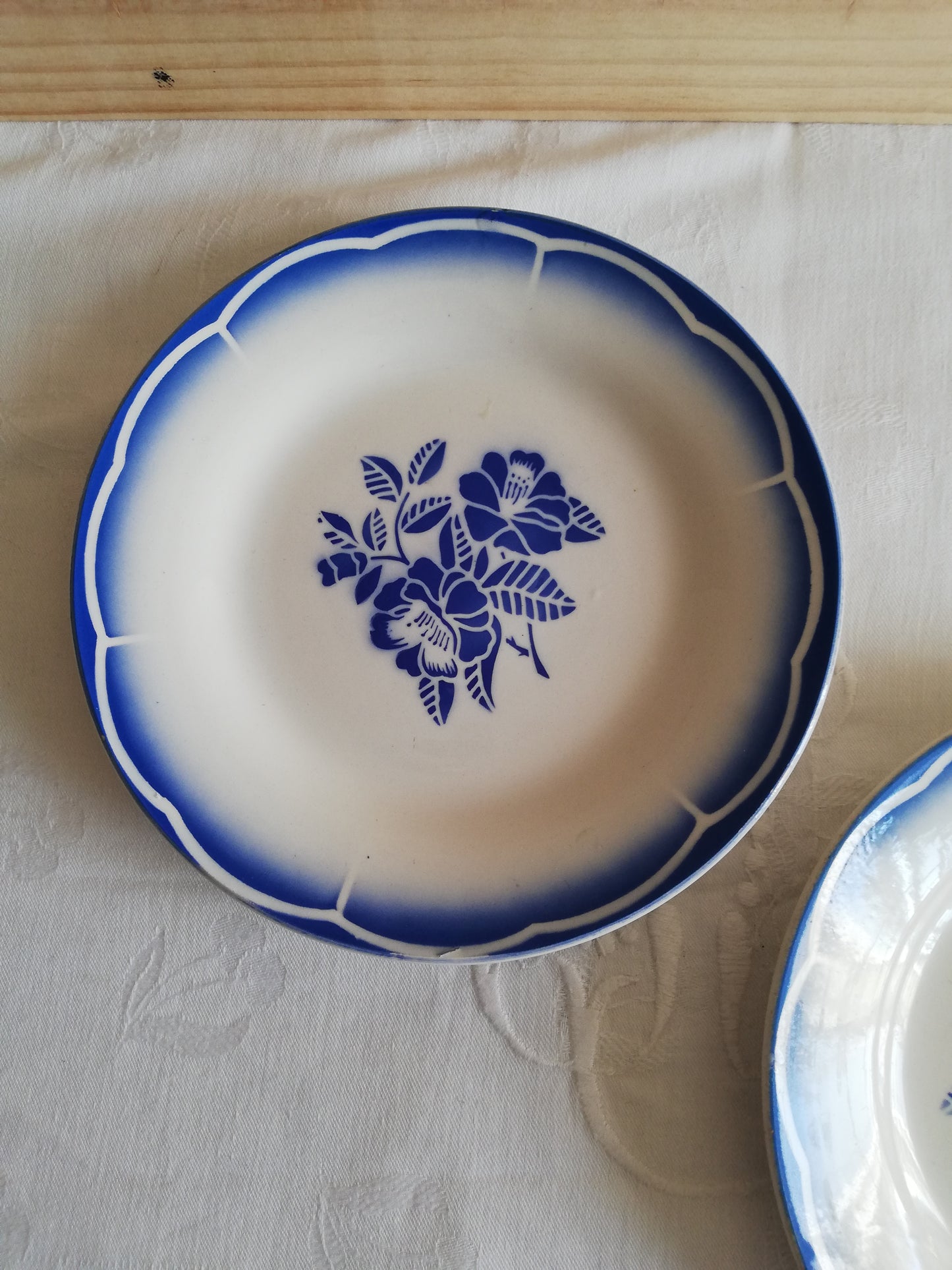 2 Assiettes Dessert Marsac Digoin Sarreguemines