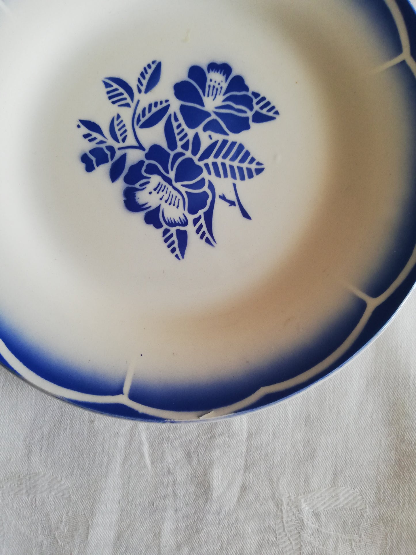 2 Assiettes Dessert Marsac Digoin Sarreguemines