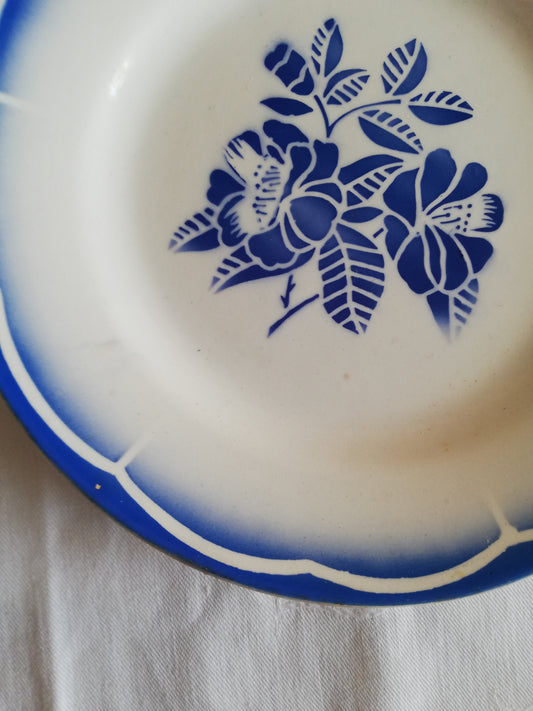 2 Assiettes Dessert Marsac Digoin Sarreguemines