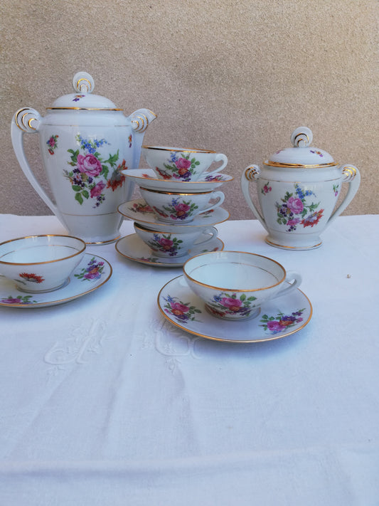 Service à café ancien Porcelaine Limousine