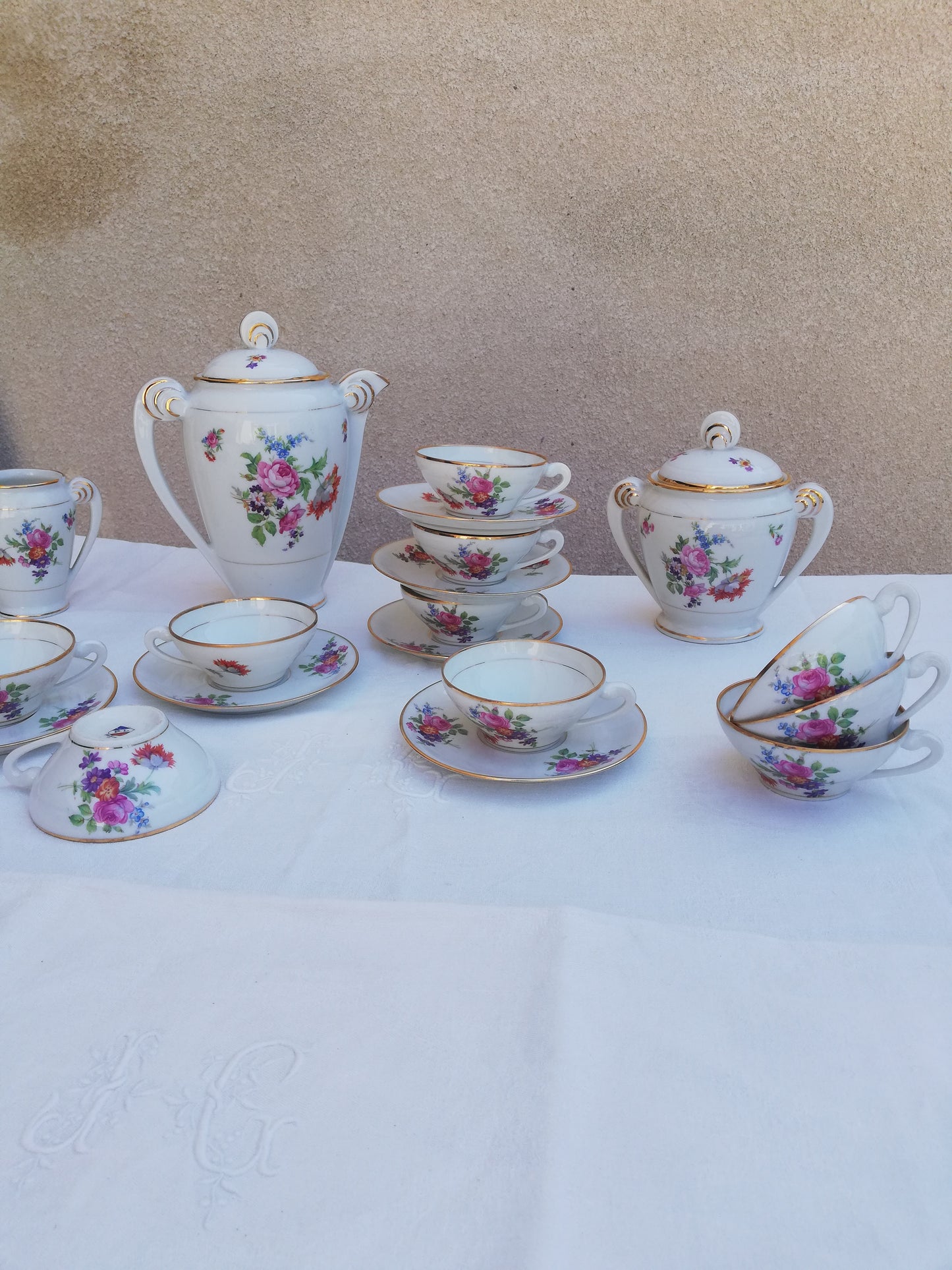Service à café ancien Porcelaine Limousine