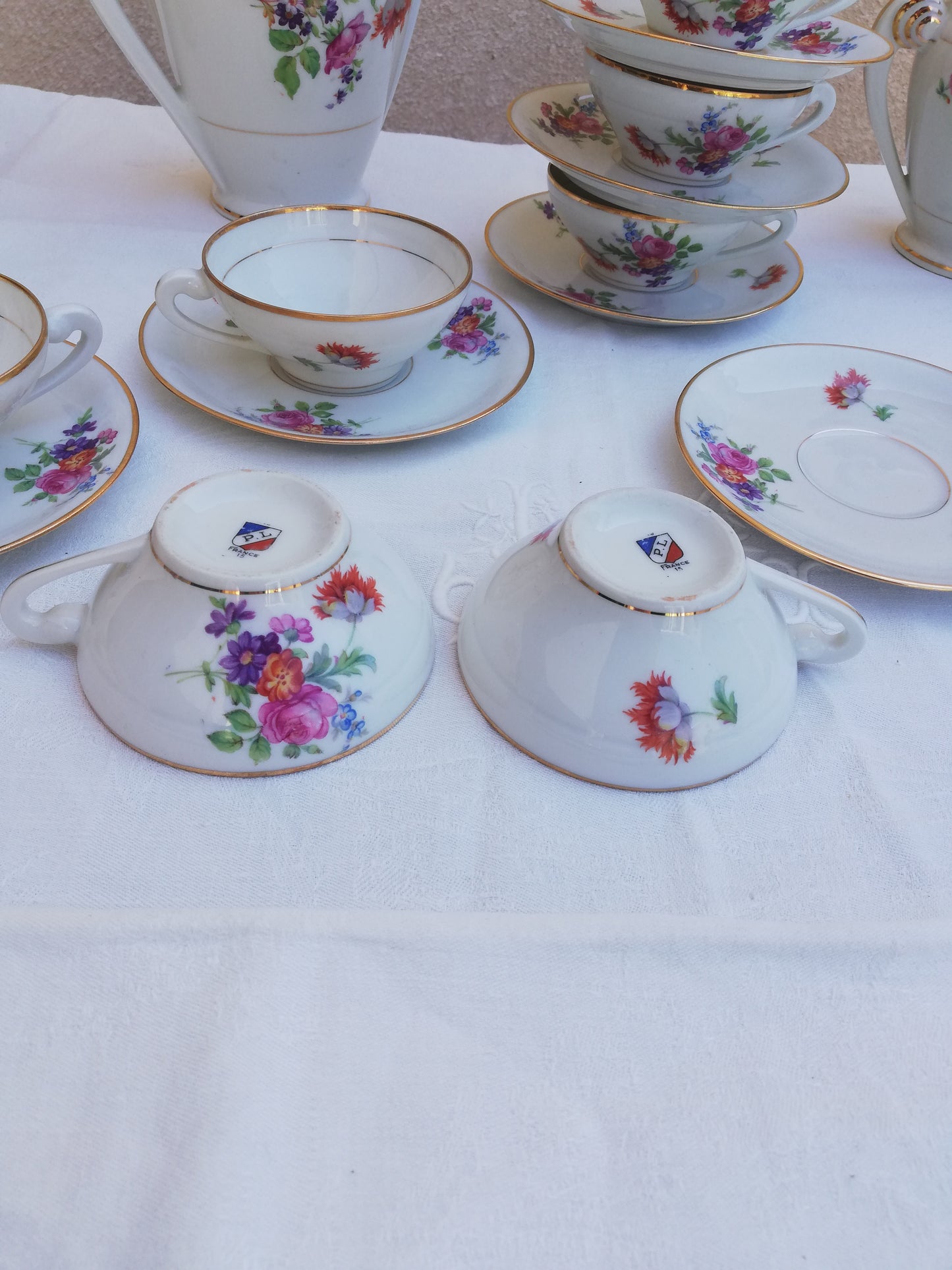 Service à café ancien Porcelaine Limousine