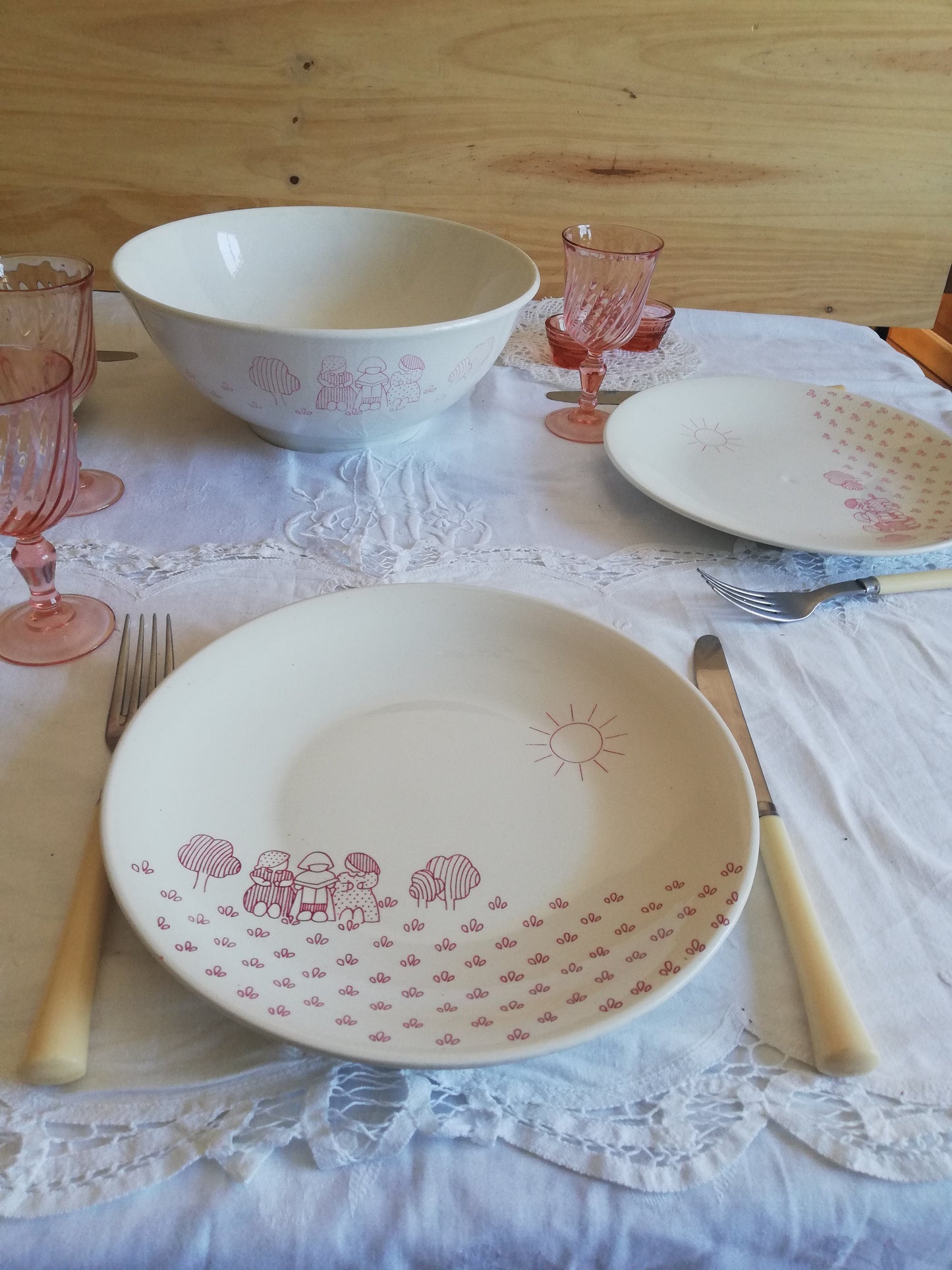 Vintage Sarreguemines Salatschüssel