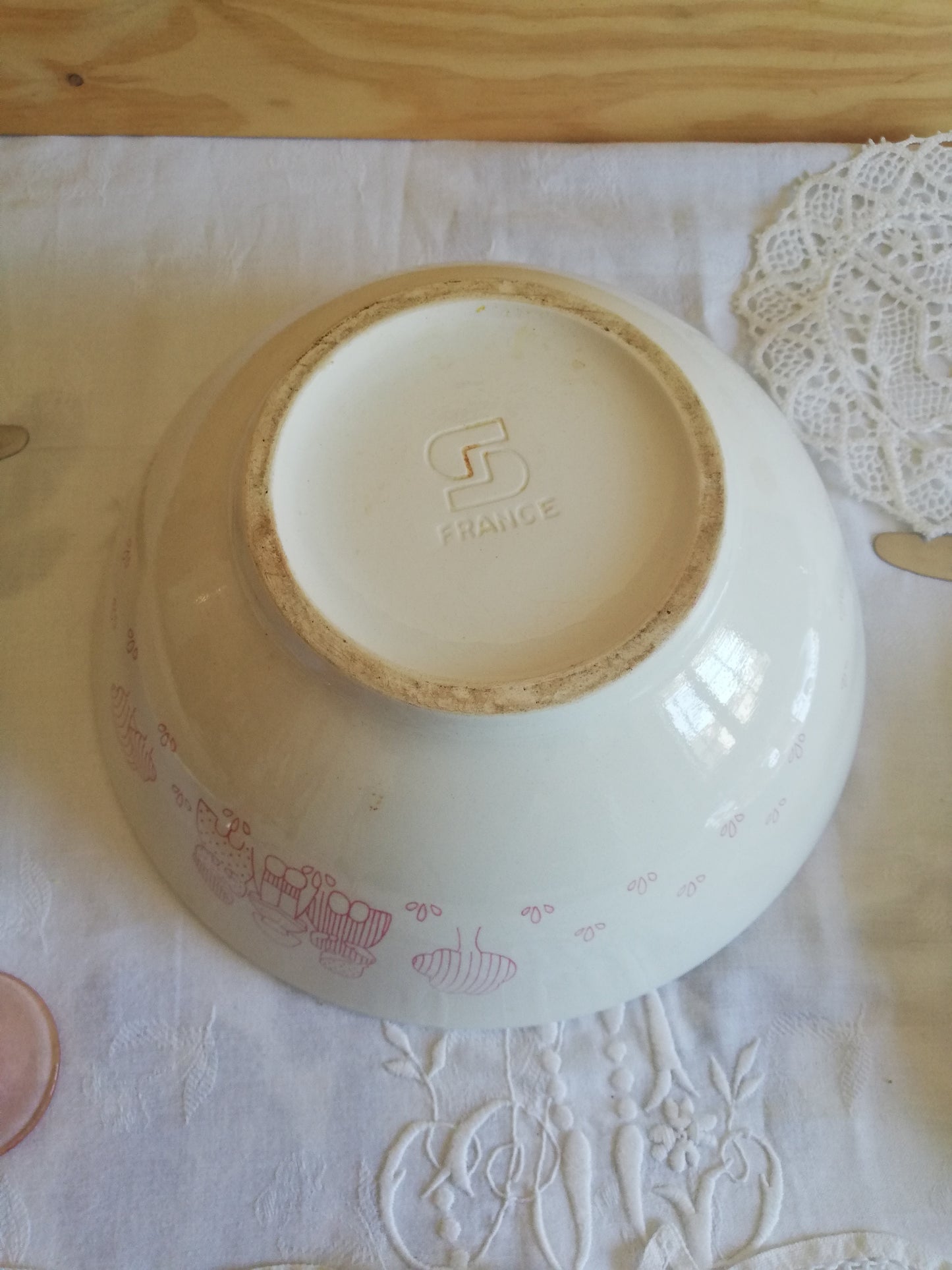 Vintage Sarreguemines Salatschüssel