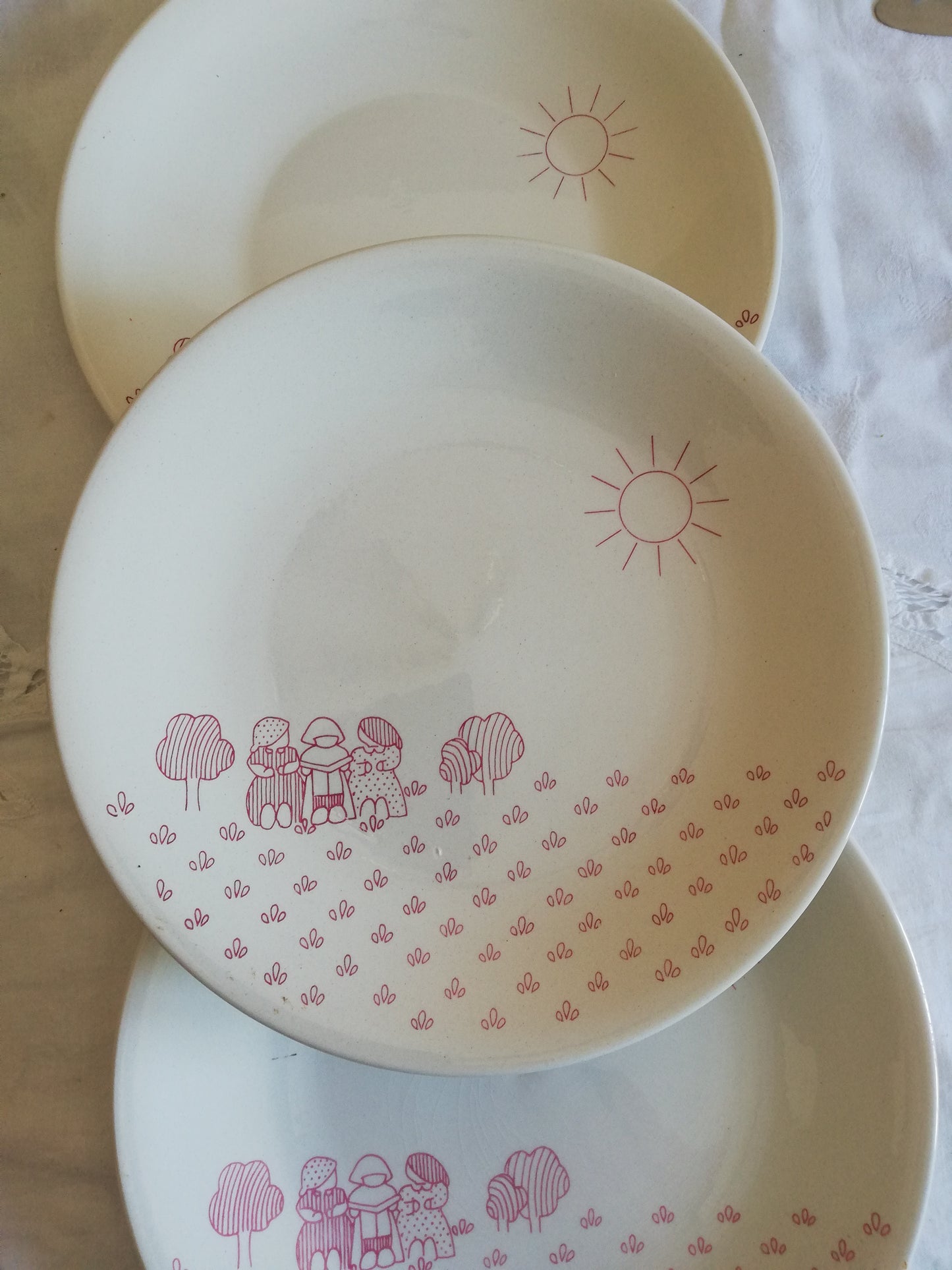 Assiettes Sarreguemines x 4