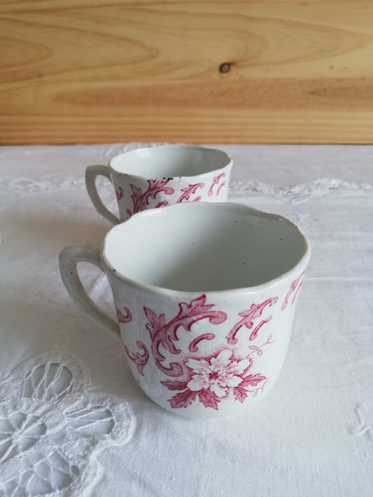 Set 2 tasses Anémone  Saint Amand