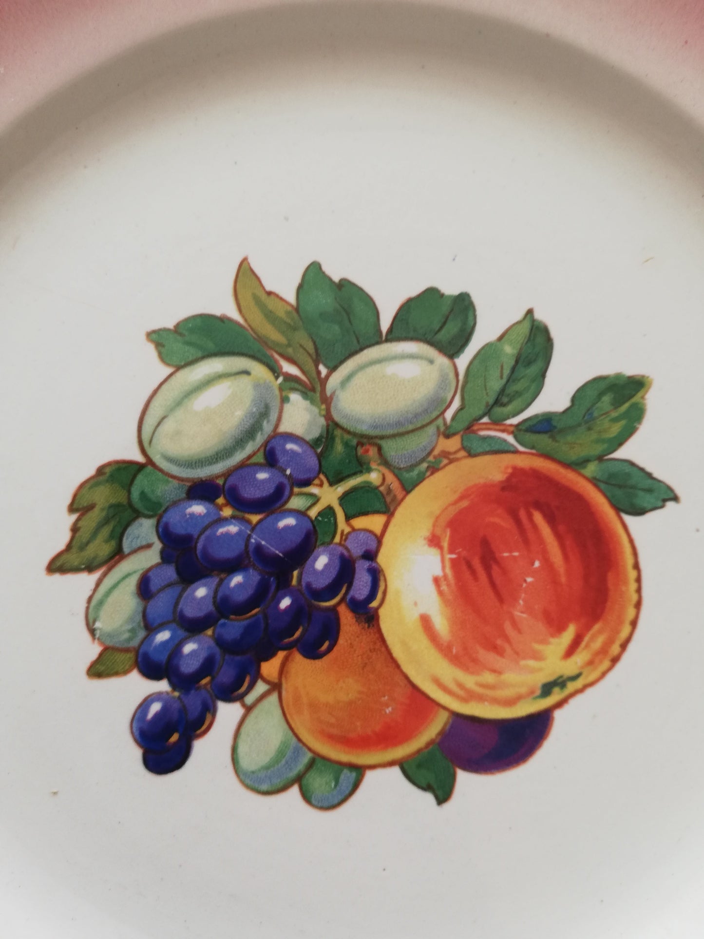 Assiette Barbotine Fruit Digoin Sarreguemines (Copier)