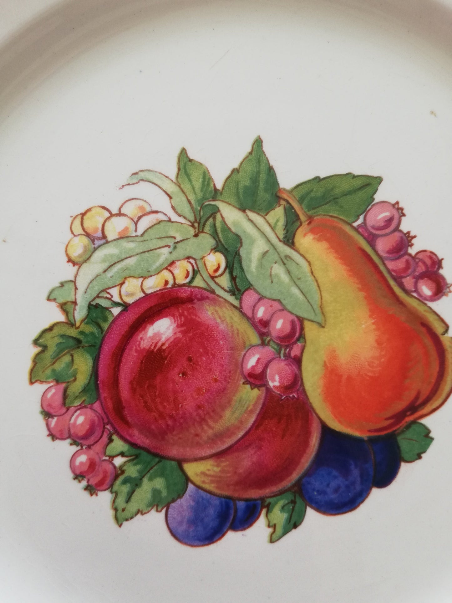 Assiette Barbotine Fruit Digoin Sarreguemines (Copier)