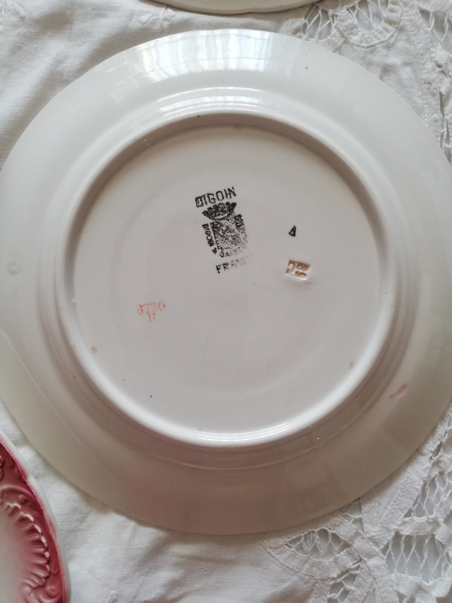 Assiette Barbotine Fruit Digoin Sarreguemines (Copier)