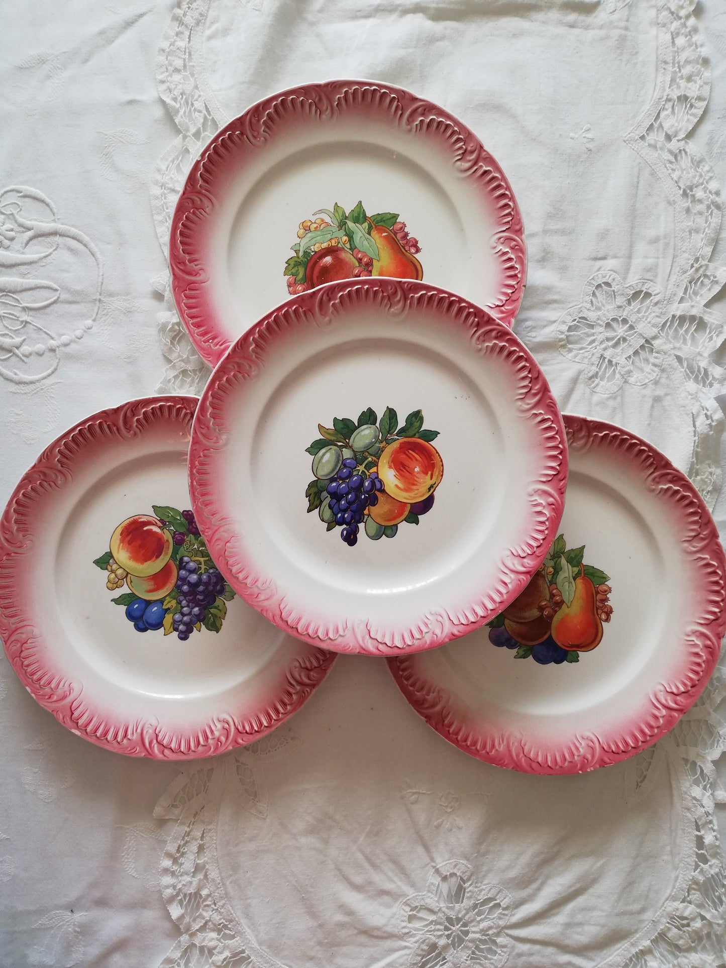 Assiette Barbotine Fruit Digoin Sarreguemines (Copier)