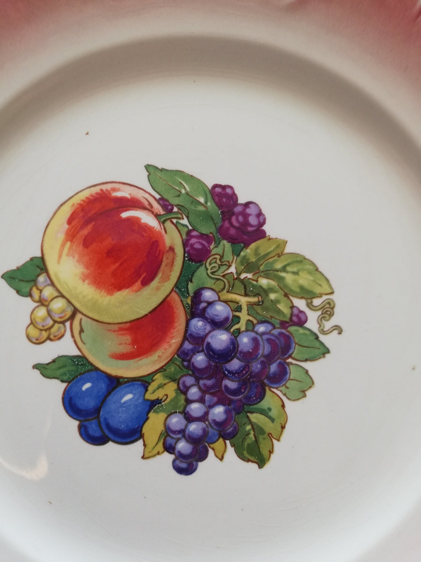 Assiette Barbotine Fruit Digoin Sarreguemines (Copier)