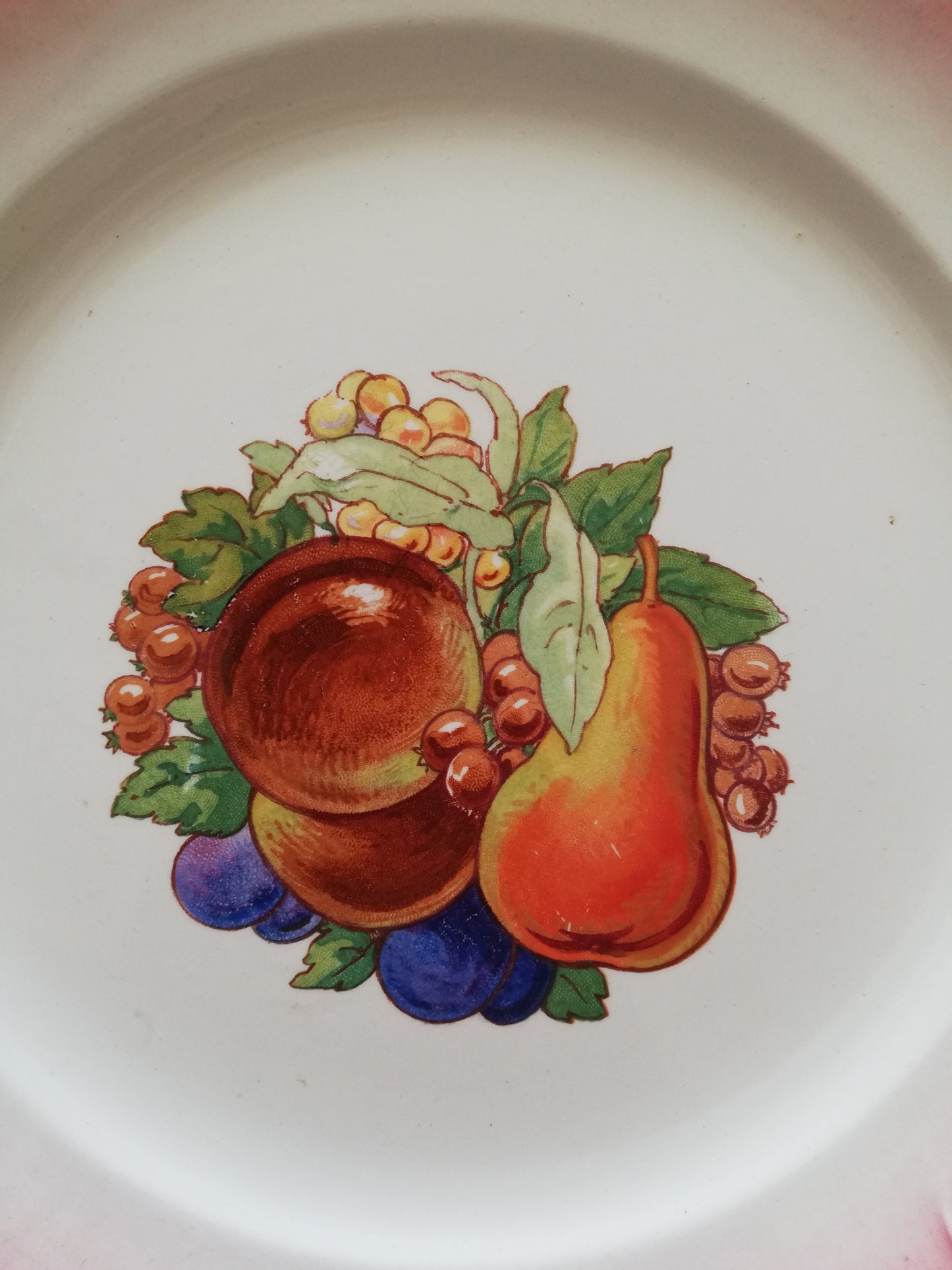 Assiette Barbotine Fruit Digoin Sarreguemines (Copier)