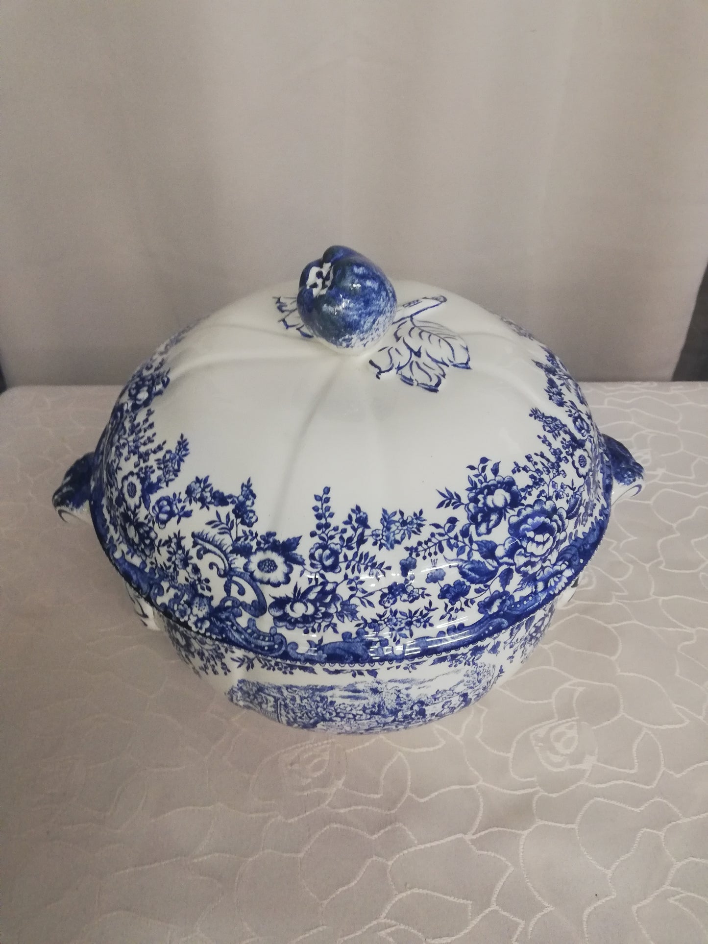 Soupière Toile de Jouy Luneville