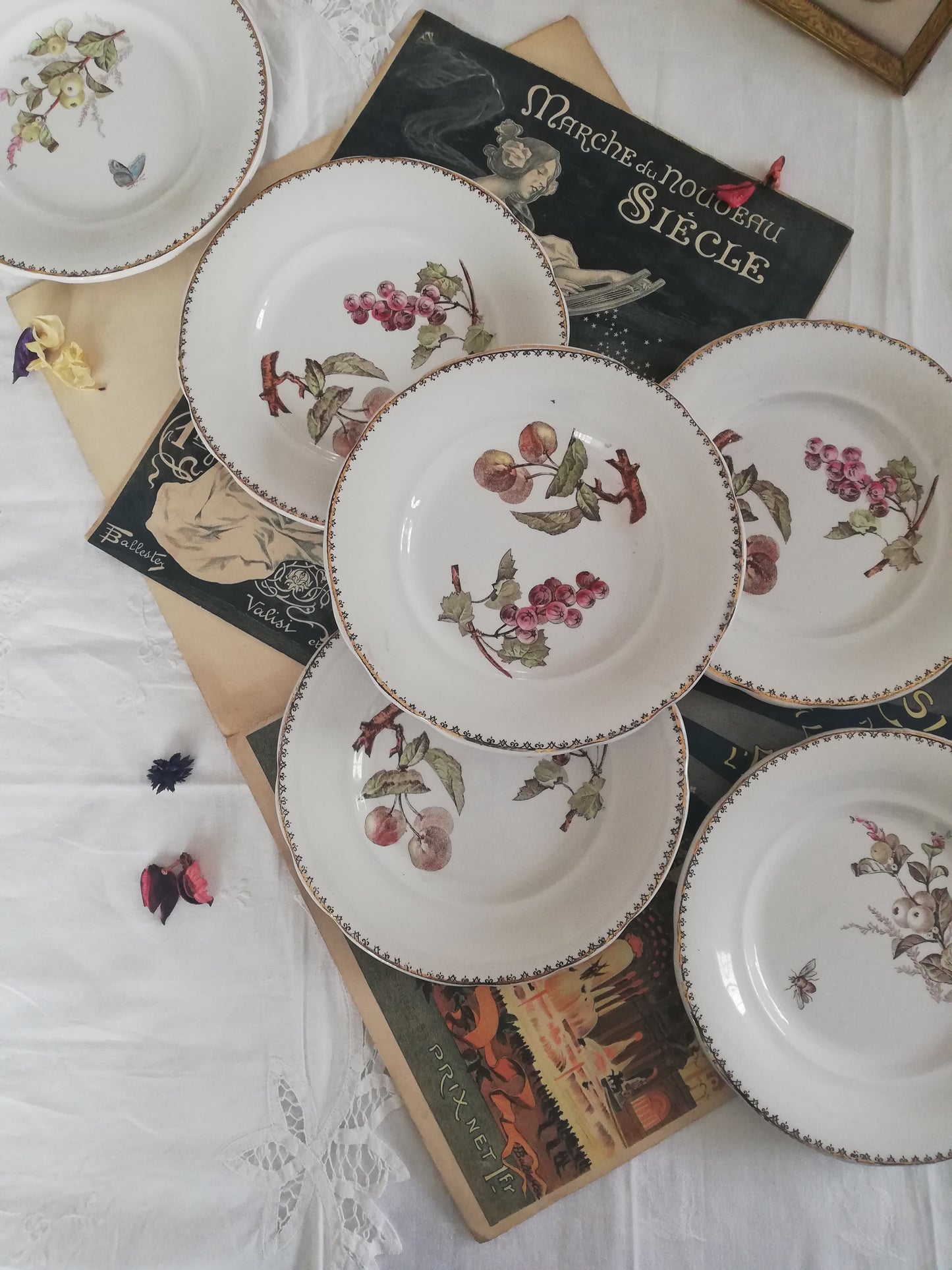 6 Assiettes Dessert Creil et Montereau
