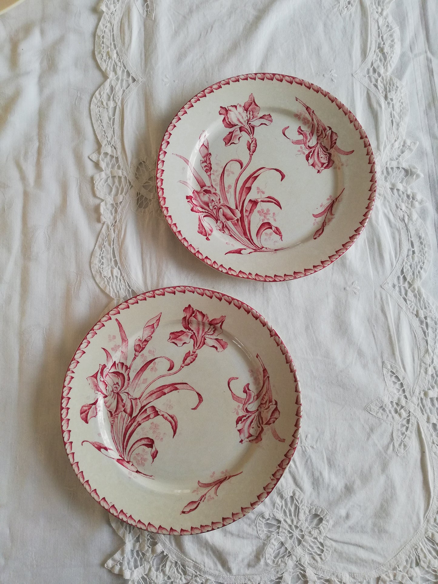 Set mit 2 Iris Badonviller Tellern