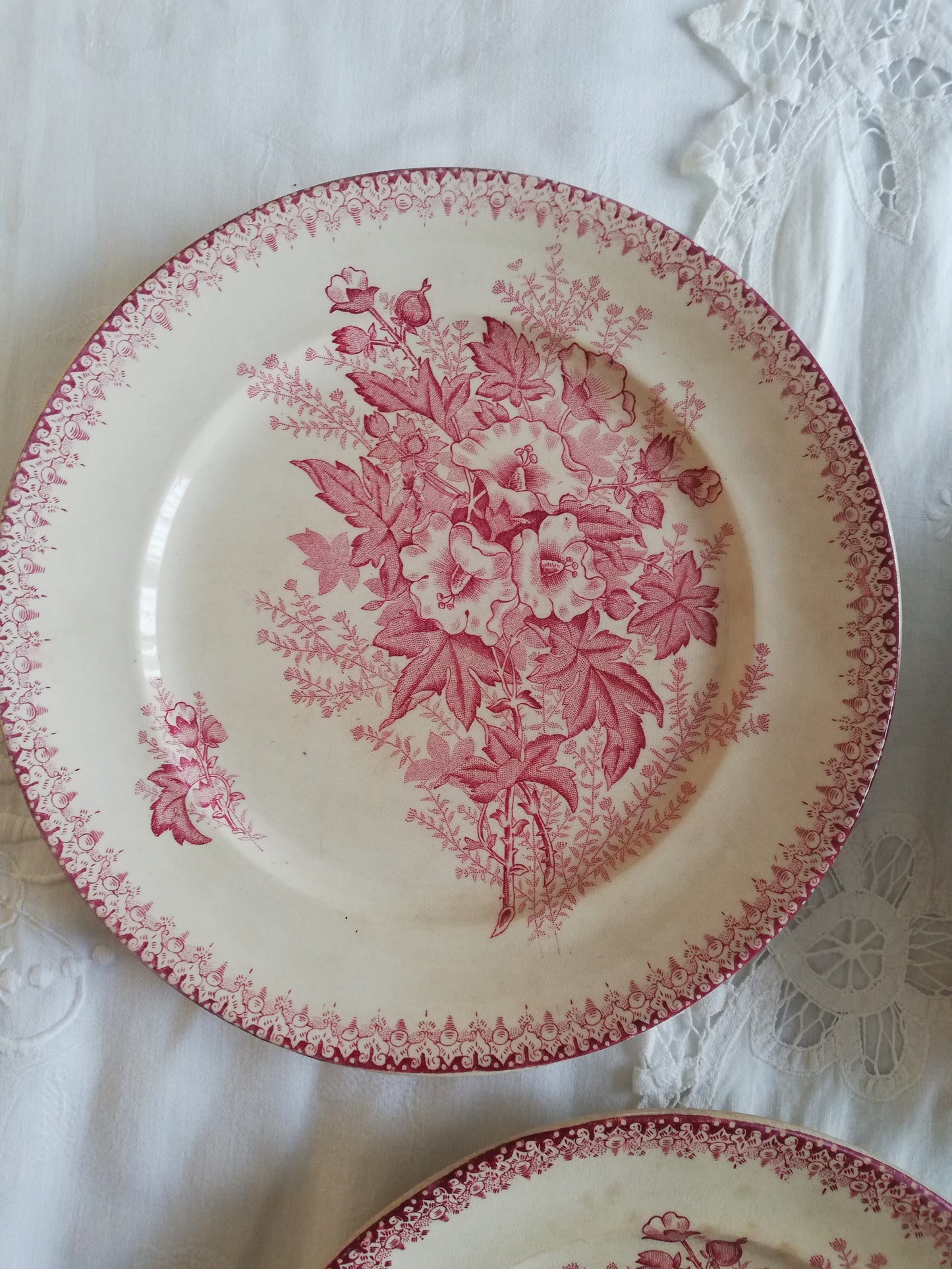 Assiette Eglantine Onnaing Terre de Fer Rose