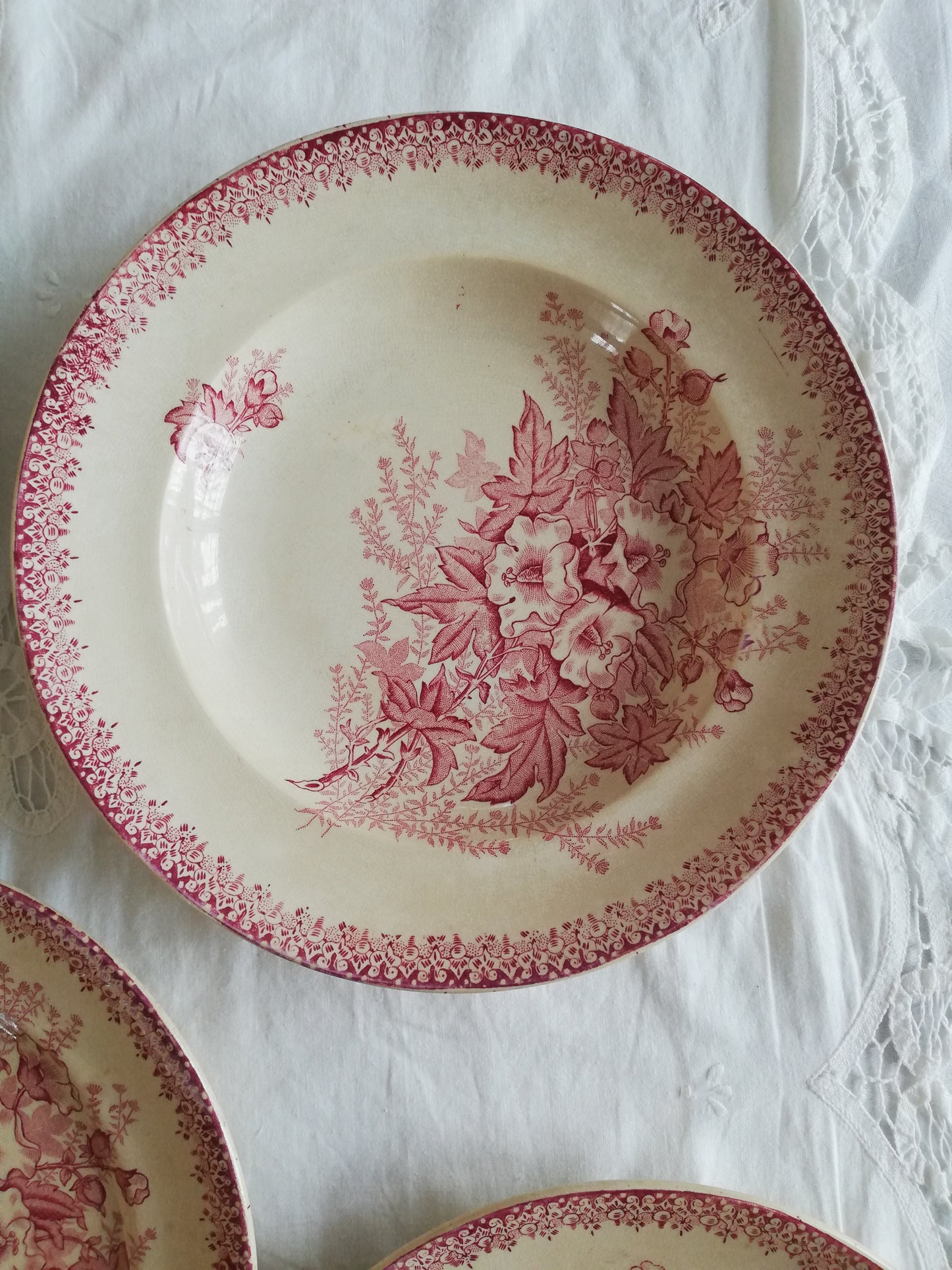 Assiette Eglantine Onnaing Terre de Fer Rose