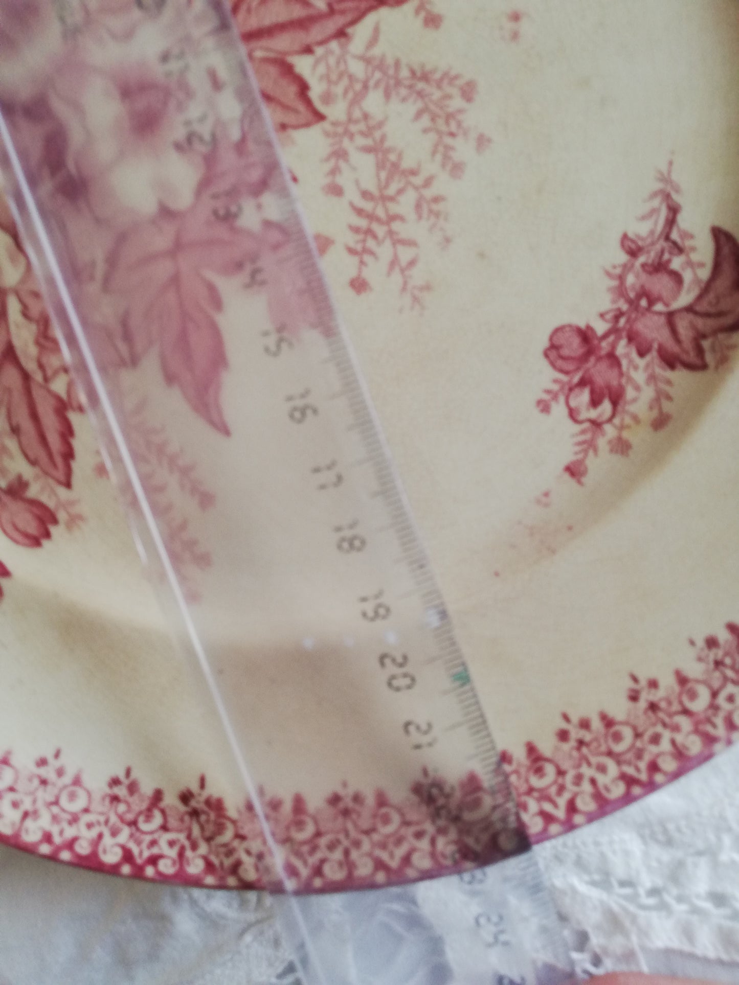 Assiette Eglantine Onnaing Terre de Fer Rose