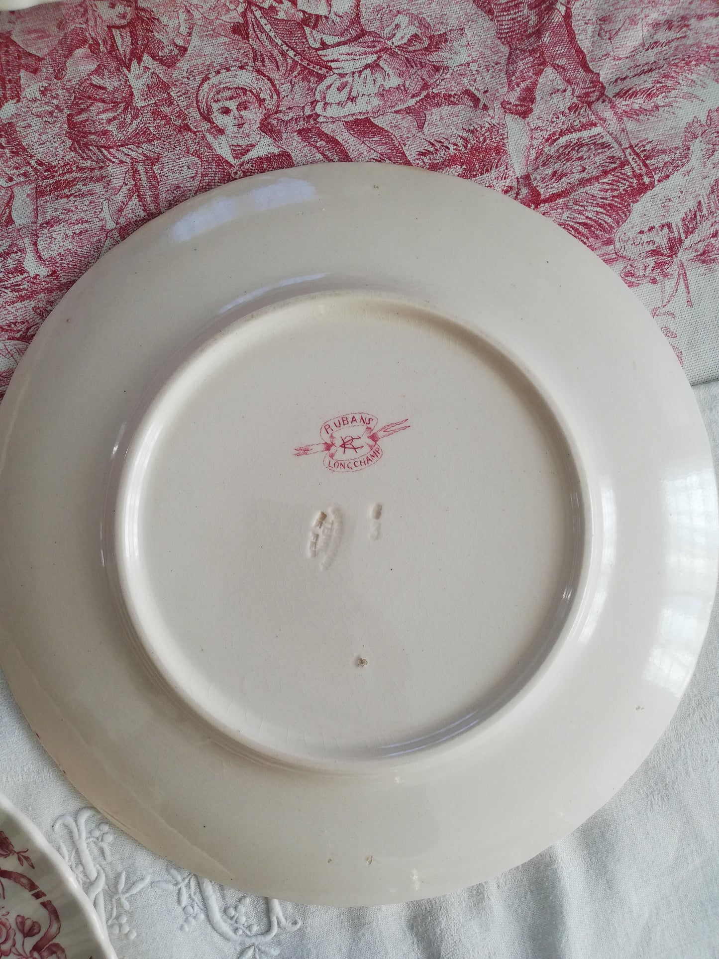 Assiette Plate Ruban Longchamp