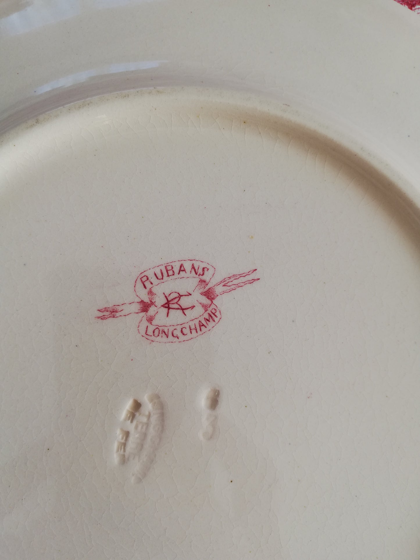 Assiette Plate Ruban Longchamp