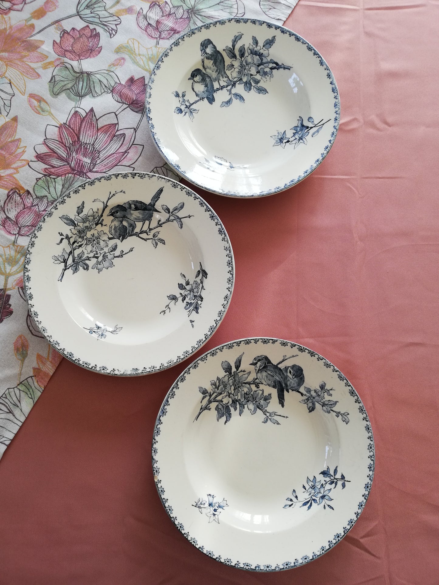 Assiettes Favori Sarreguemines x 3