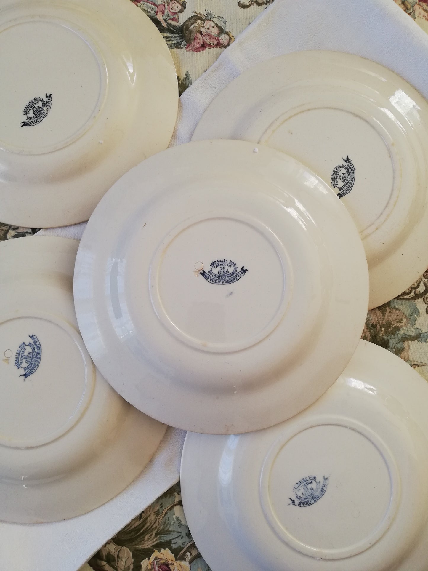 Assiettes Rêve d Orient Gien X 5