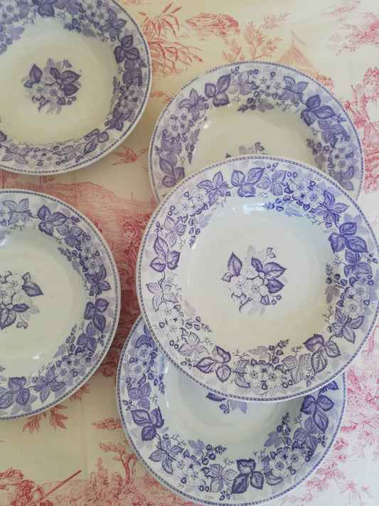 Assiette Creuse Ronce Terre de fer Violette BFK