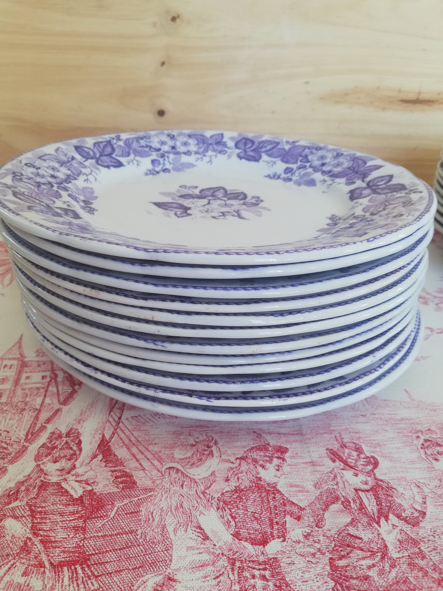 Assiette Ronce Terre de fer Violette BFK