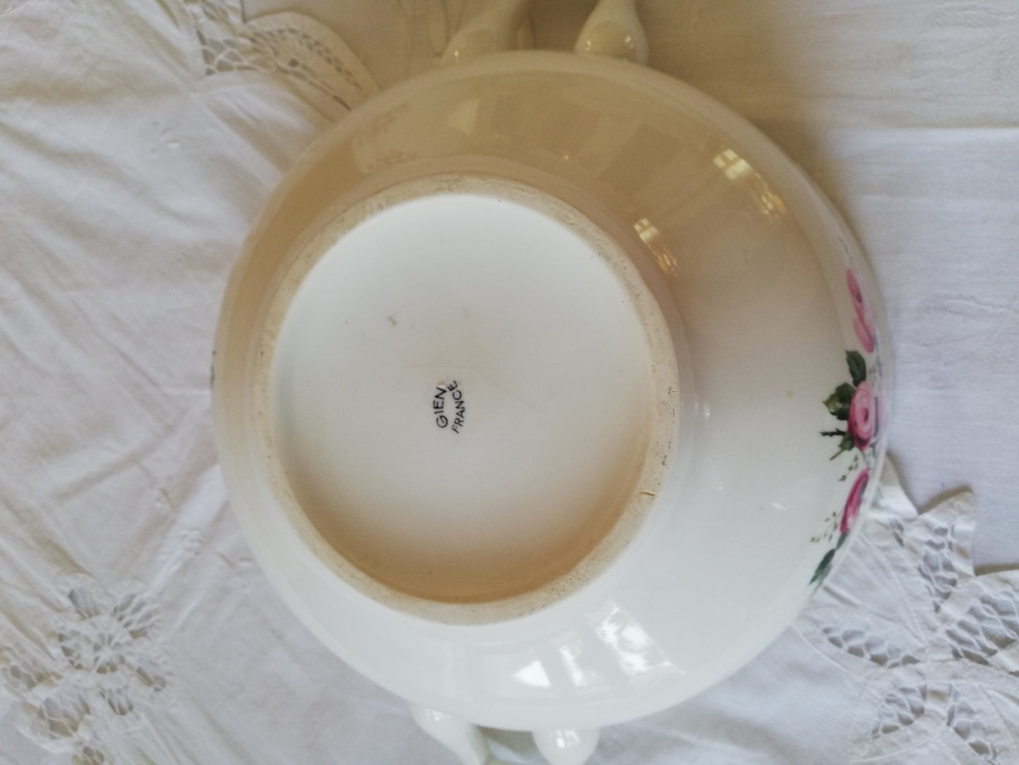 Saladier Gien Bouquet de roses