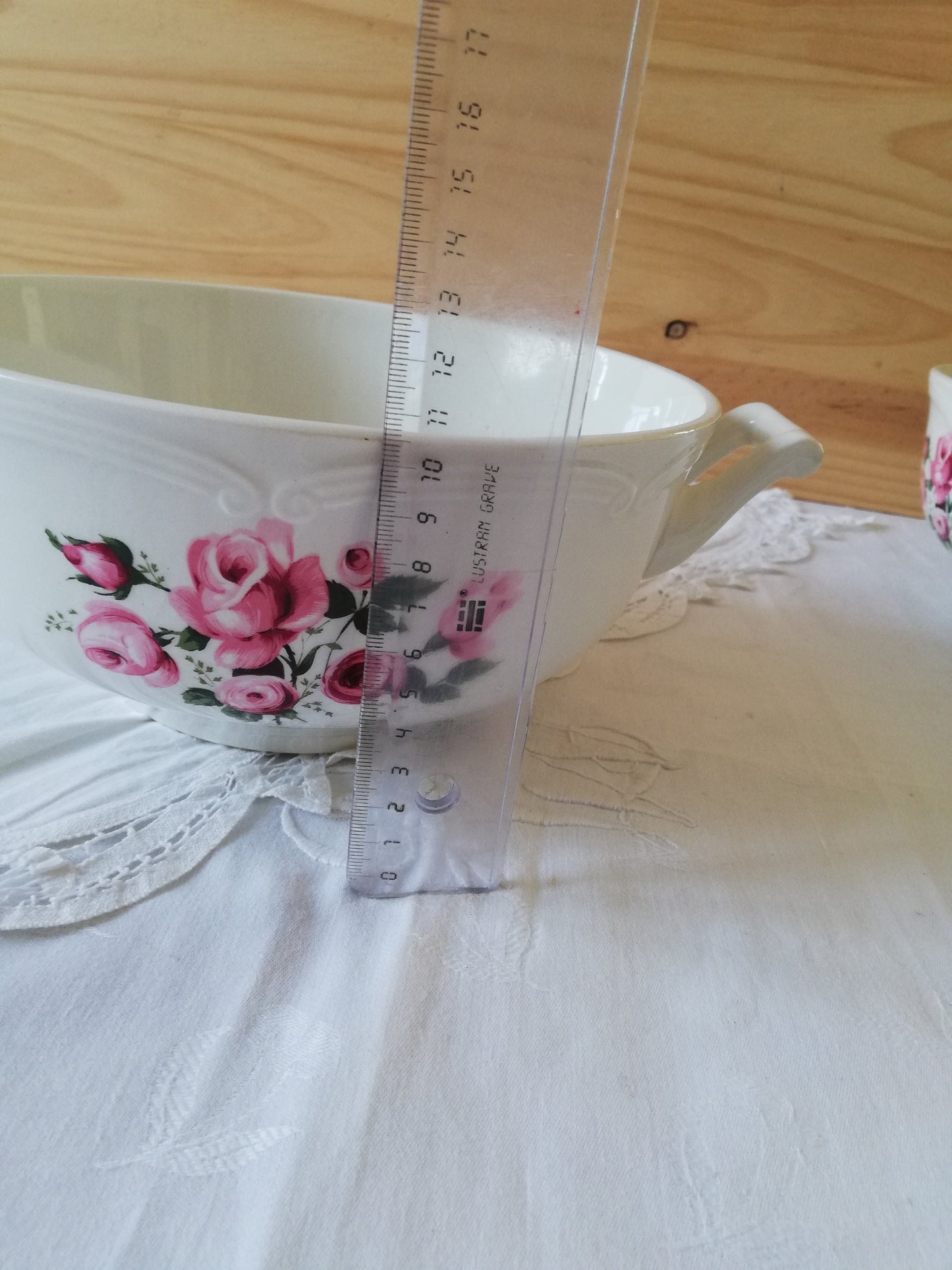 Saladier Gien Bouquet de roses