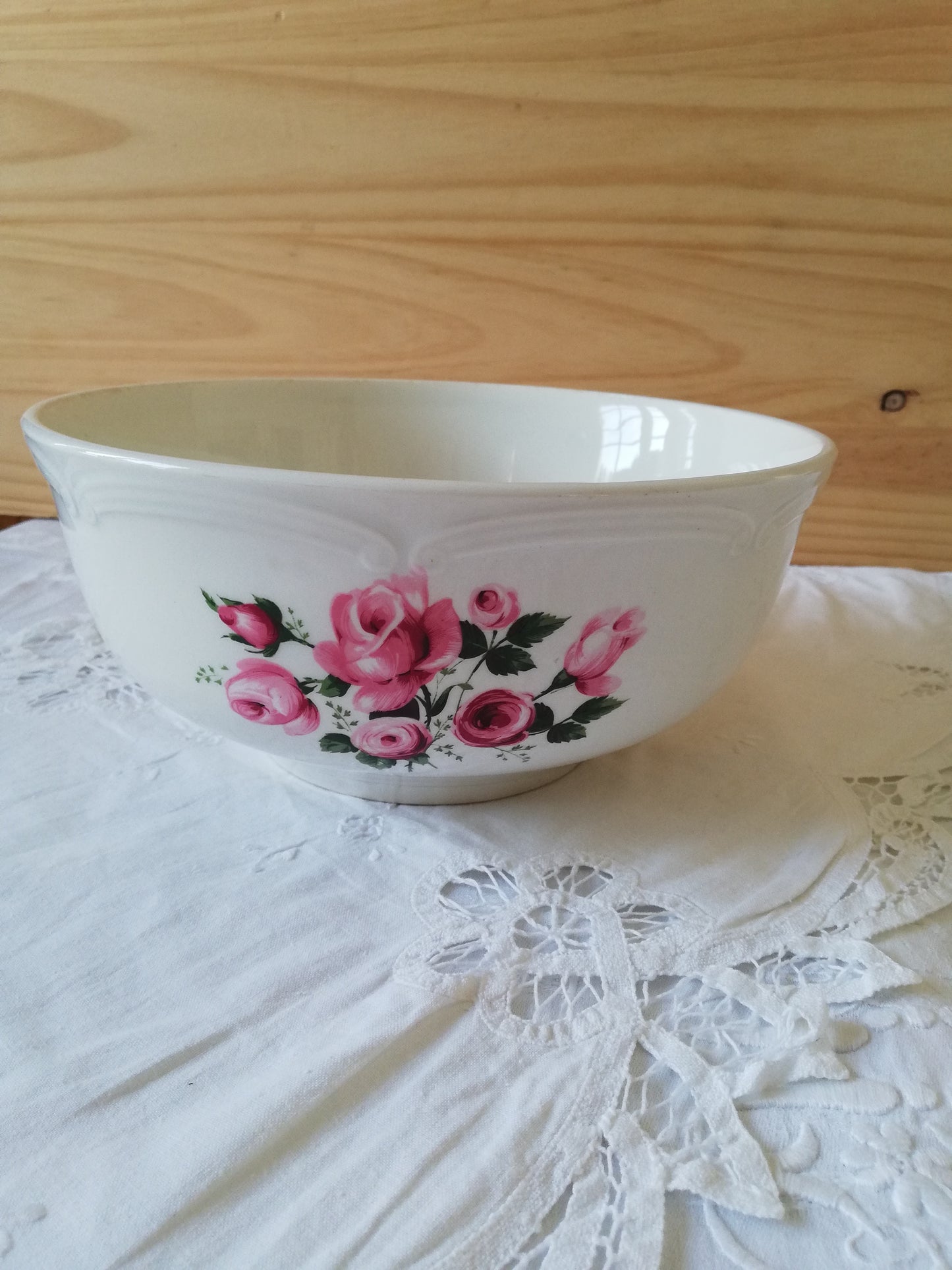 Saladier Gien Bouquet de roses