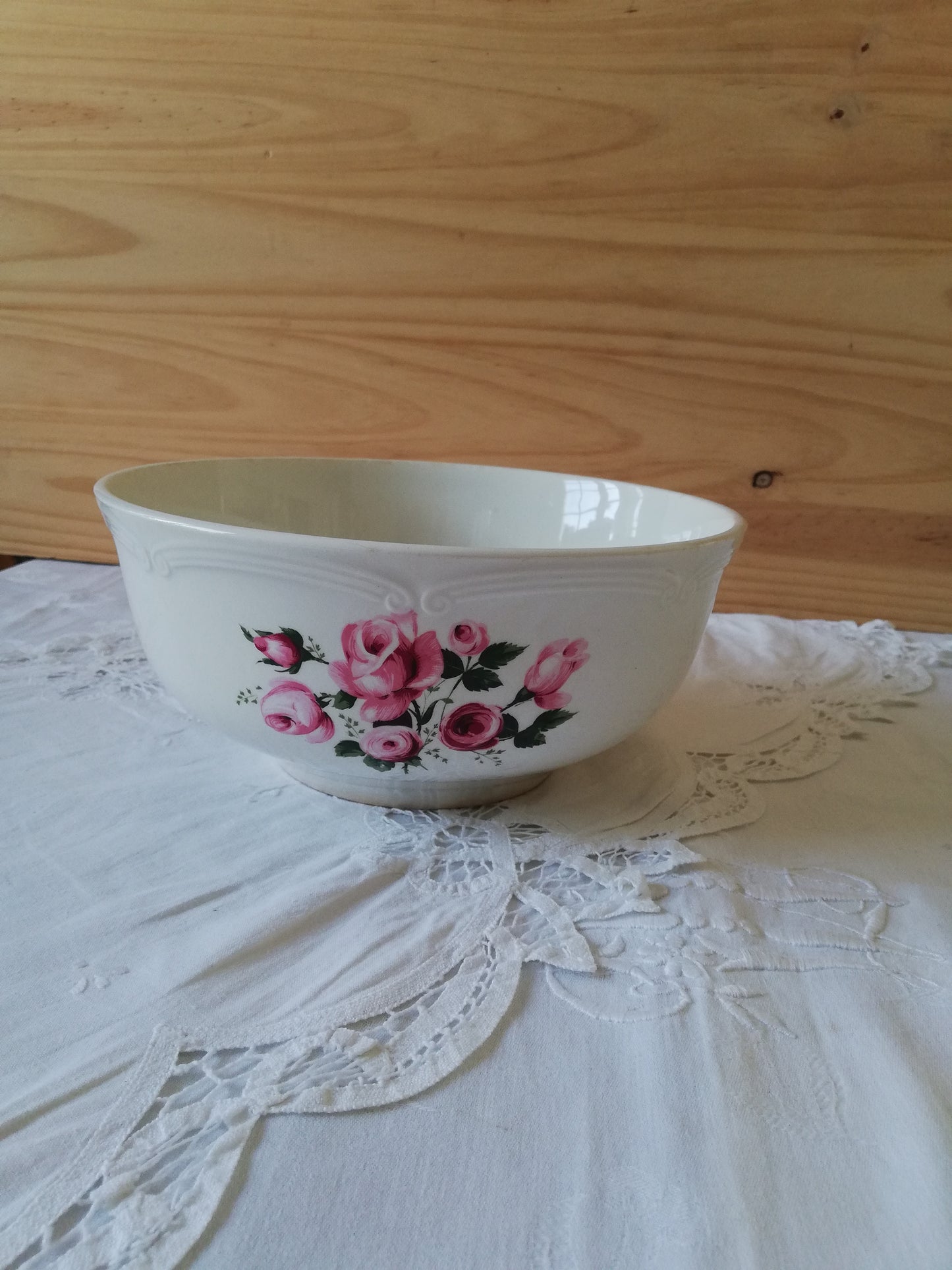 Saladier Gien Bouquet de roses