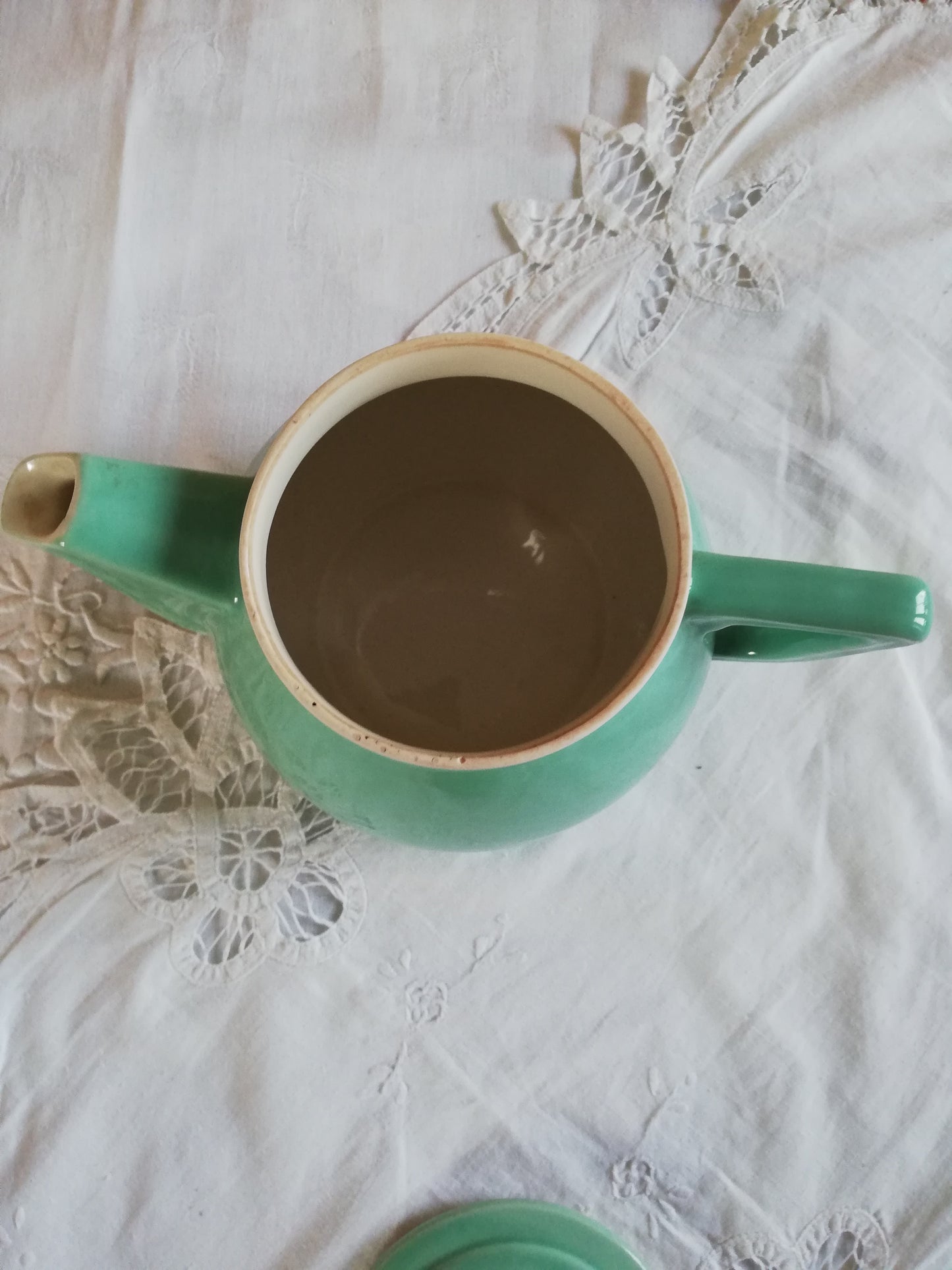 Cafetière Vintage bleu vert
