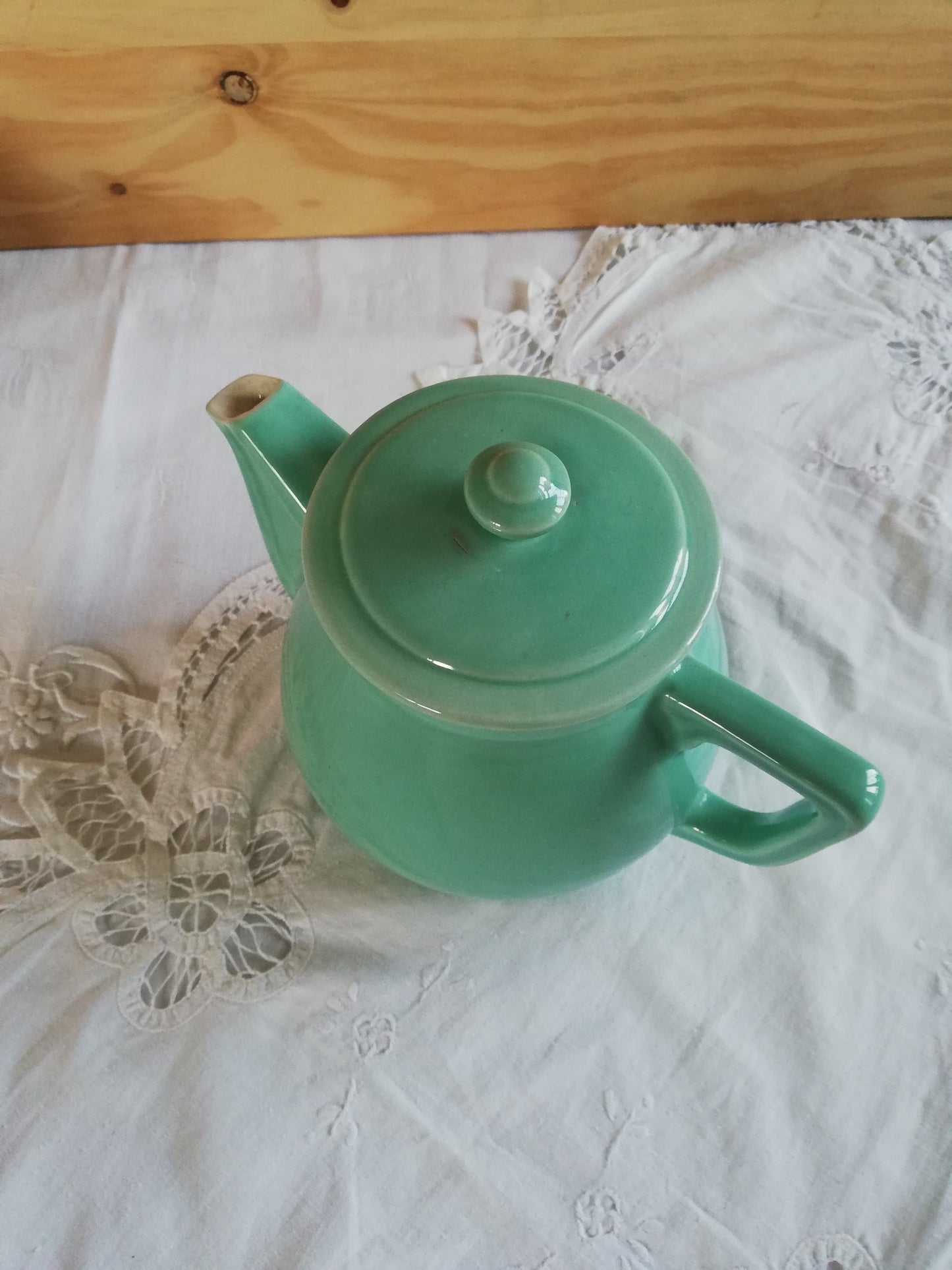 Cafetière Vintage bleu vert