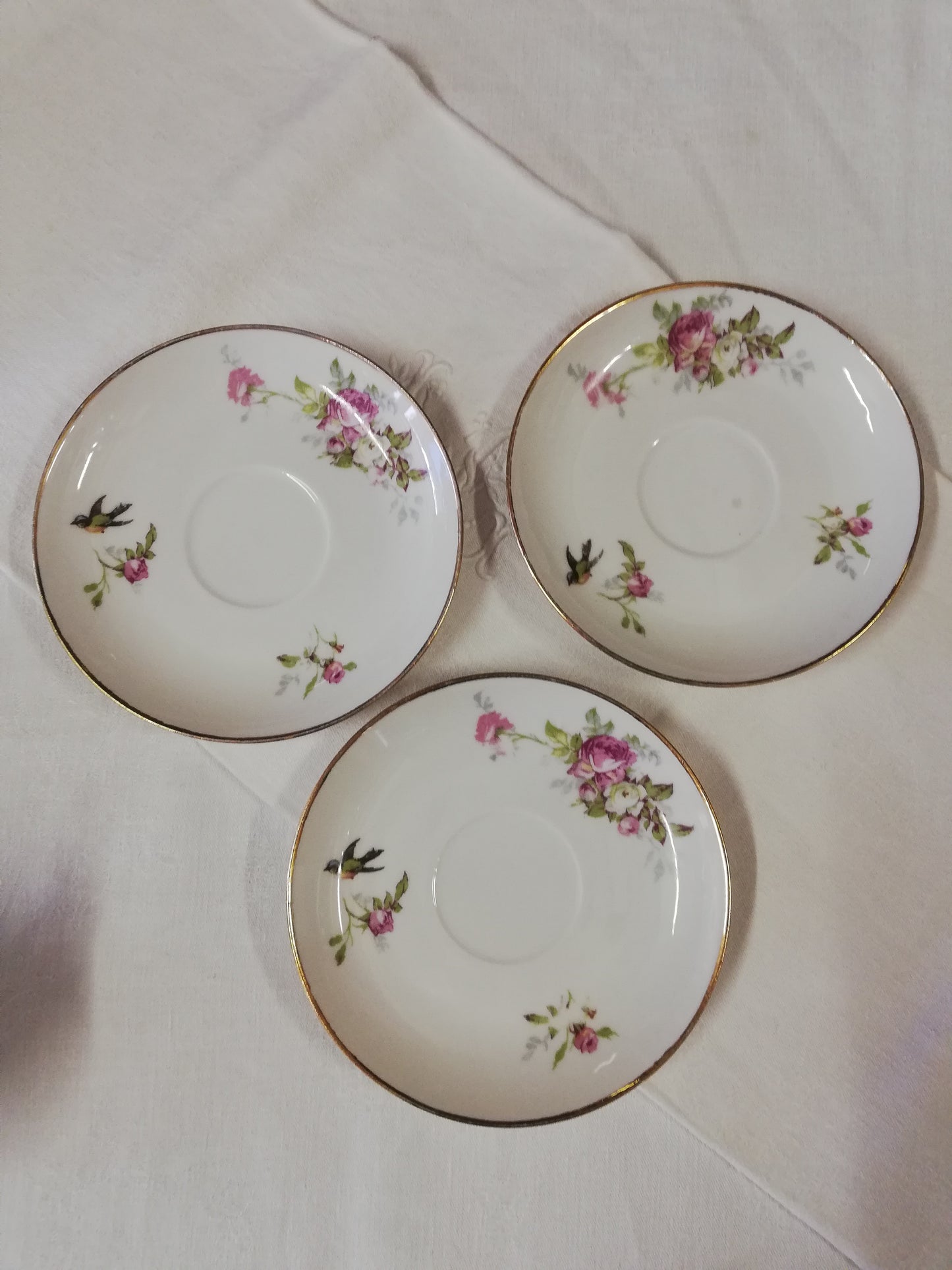 Tasses à café Mesanges Limoges