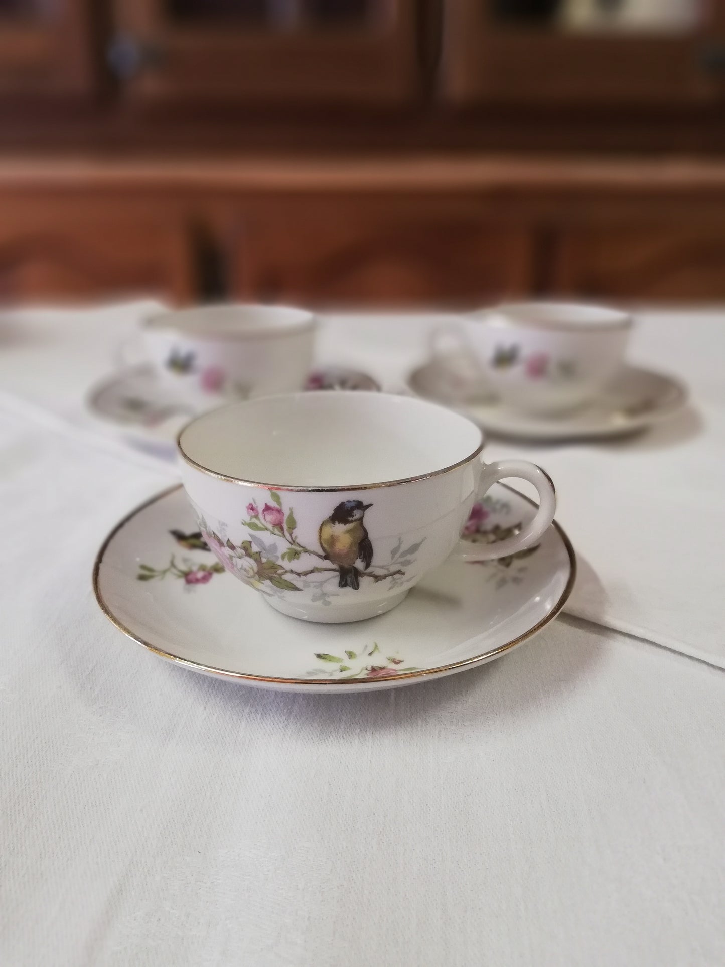 Tasses à café Mesanges Limoges