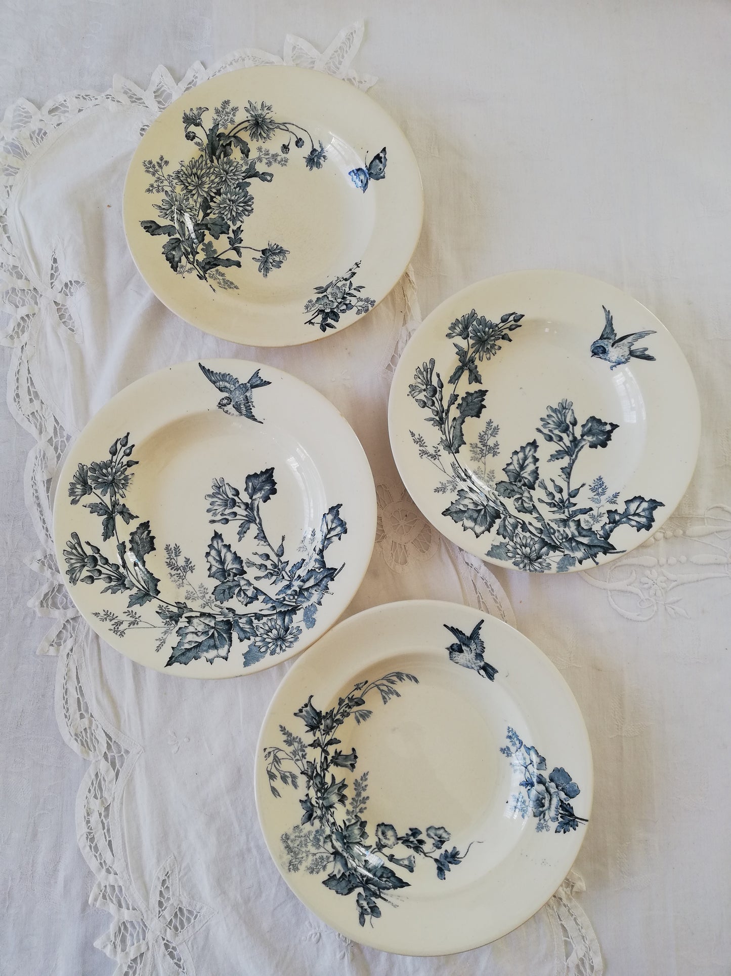 Assiette creuse Botanique Longwy