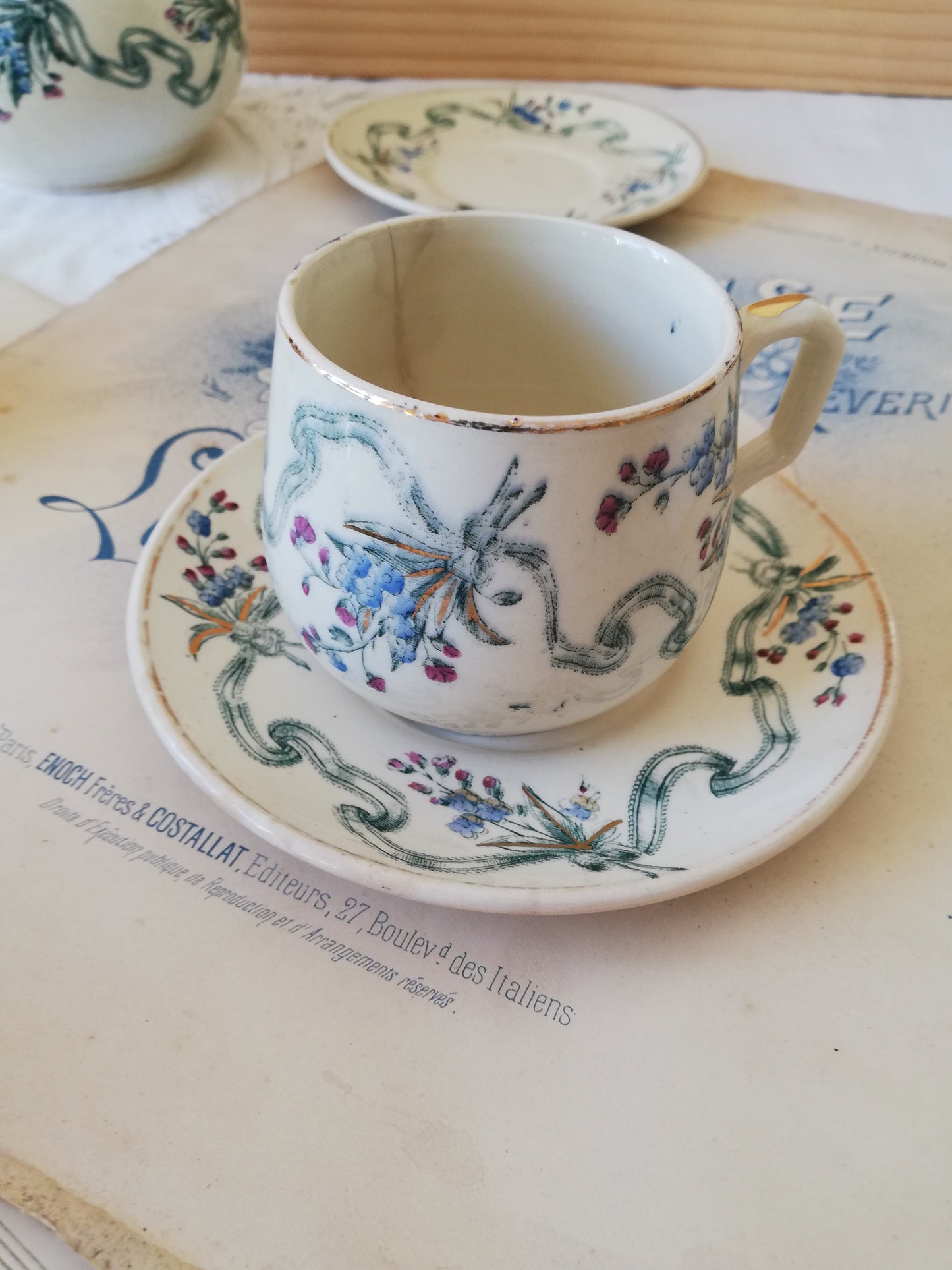Service à café Terre de Fer Creil et Montereau