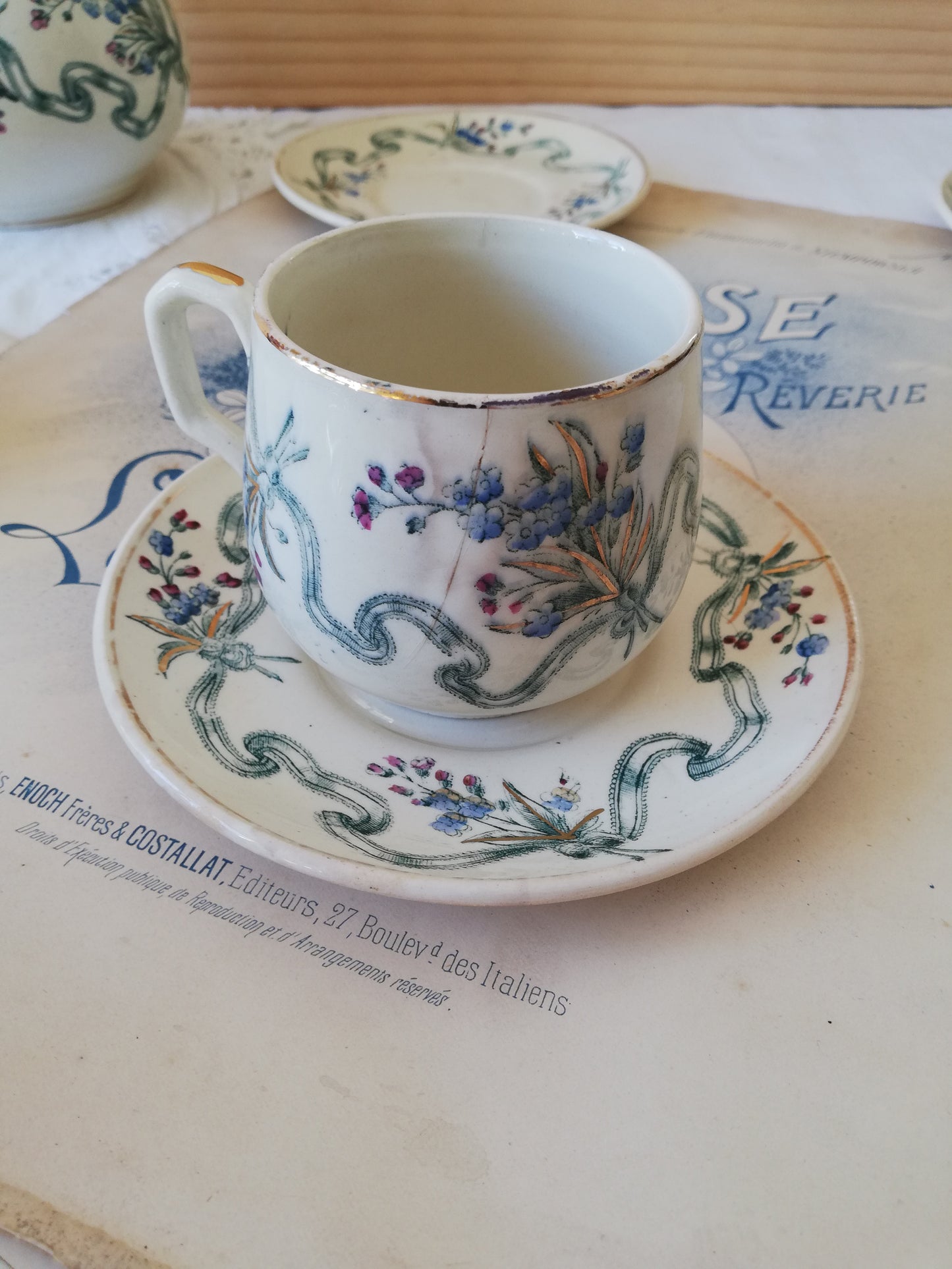 Service à café Terre de Fer Creil et Montereau
