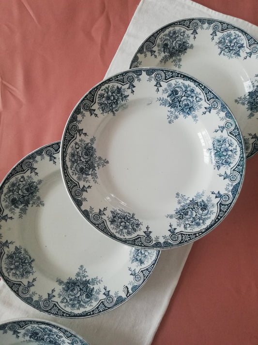 Assiette creuse Pompadour Saint Amand Amandinoise