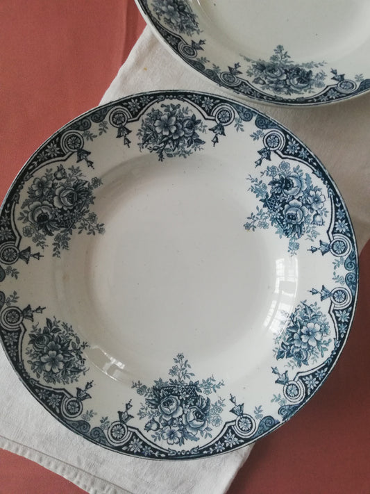 Assiette creuse Pompadour Saint Amand Amandinoise