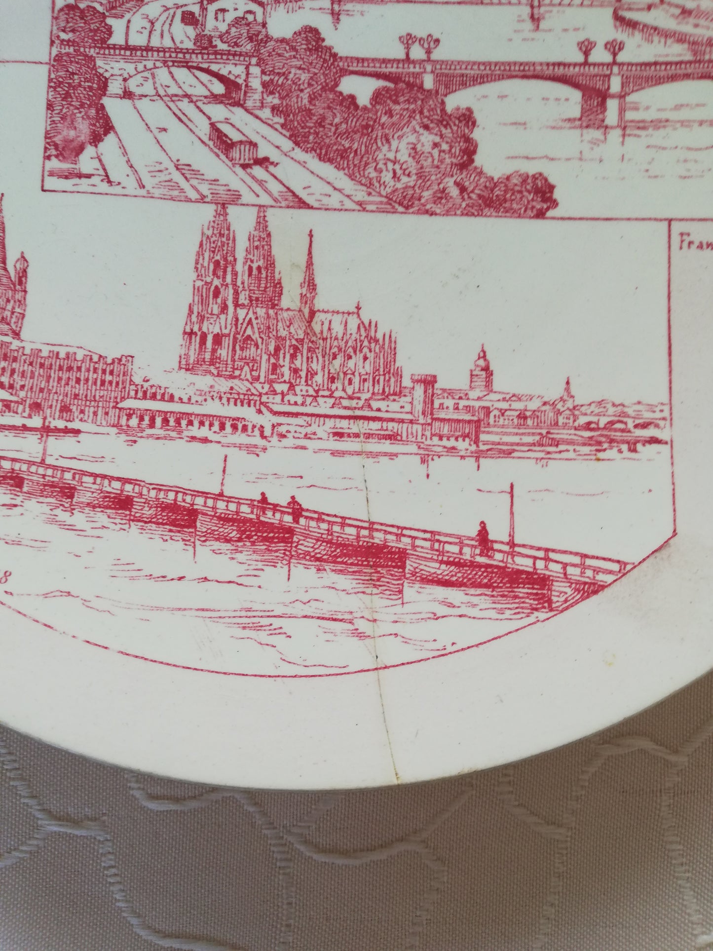 KG Luneville Eisen-Erdplatte, Rosa