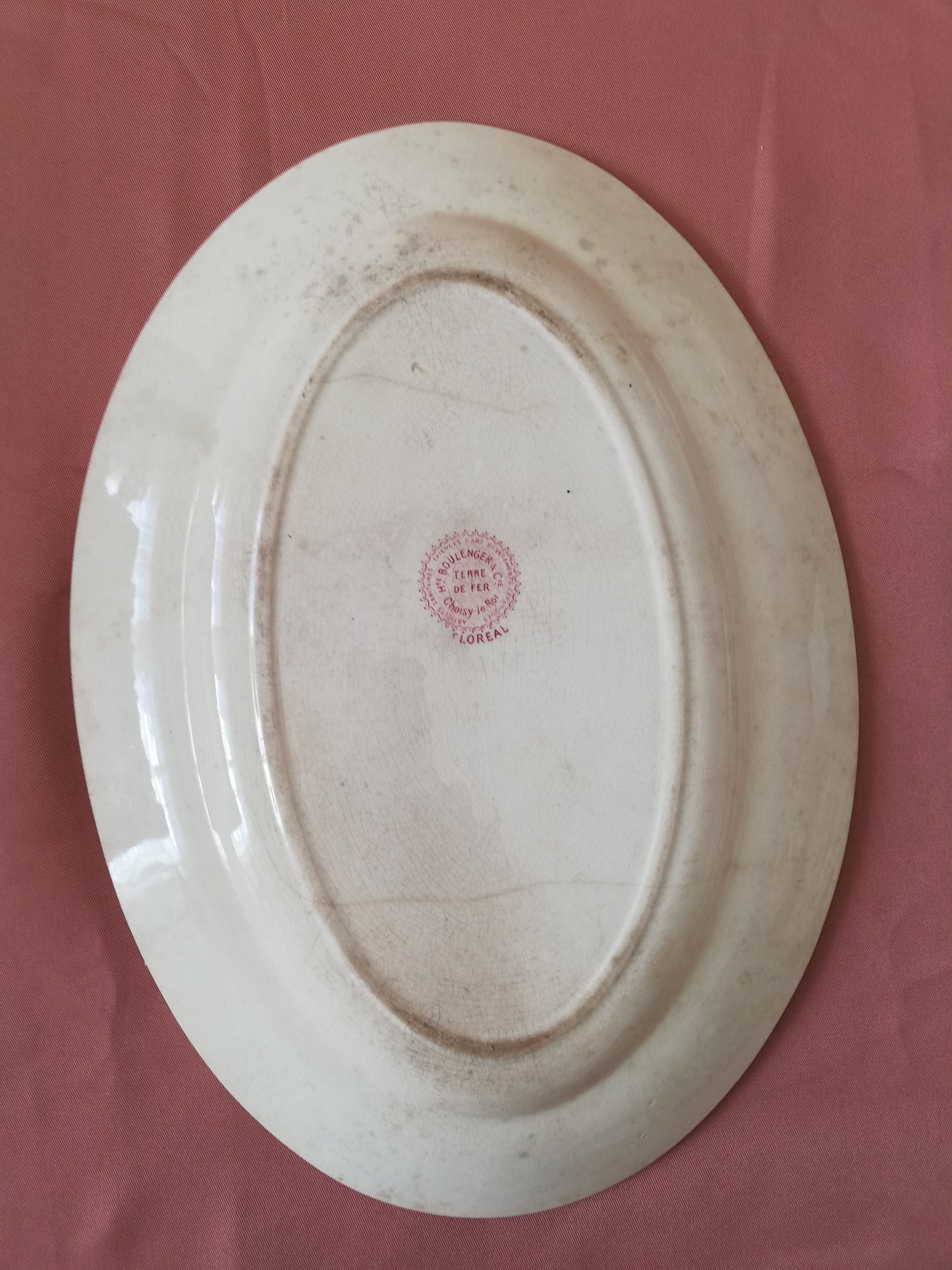 Plat ovale Floreal Choisy le Roi