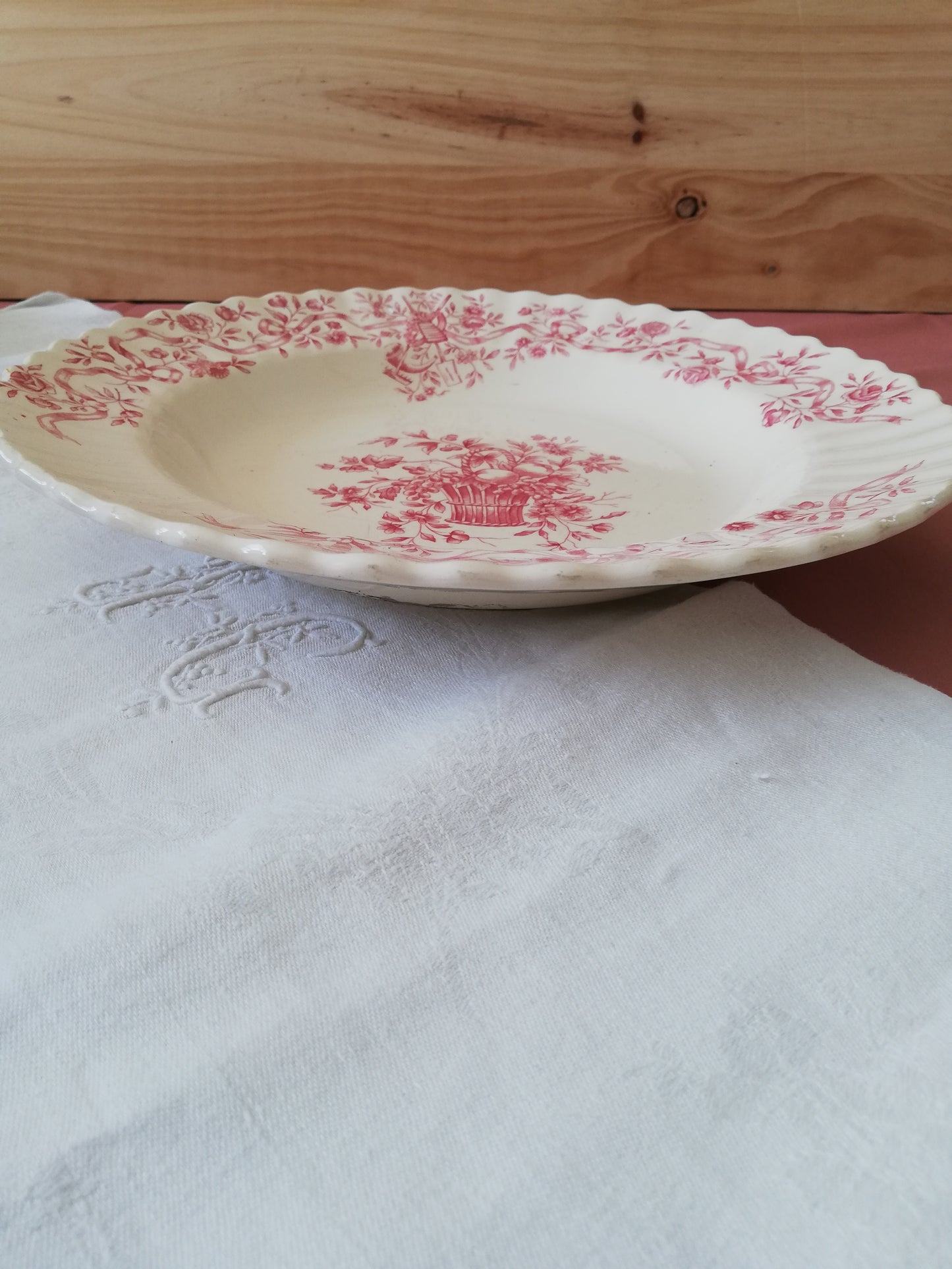 Plat creux Longchamp Ruban