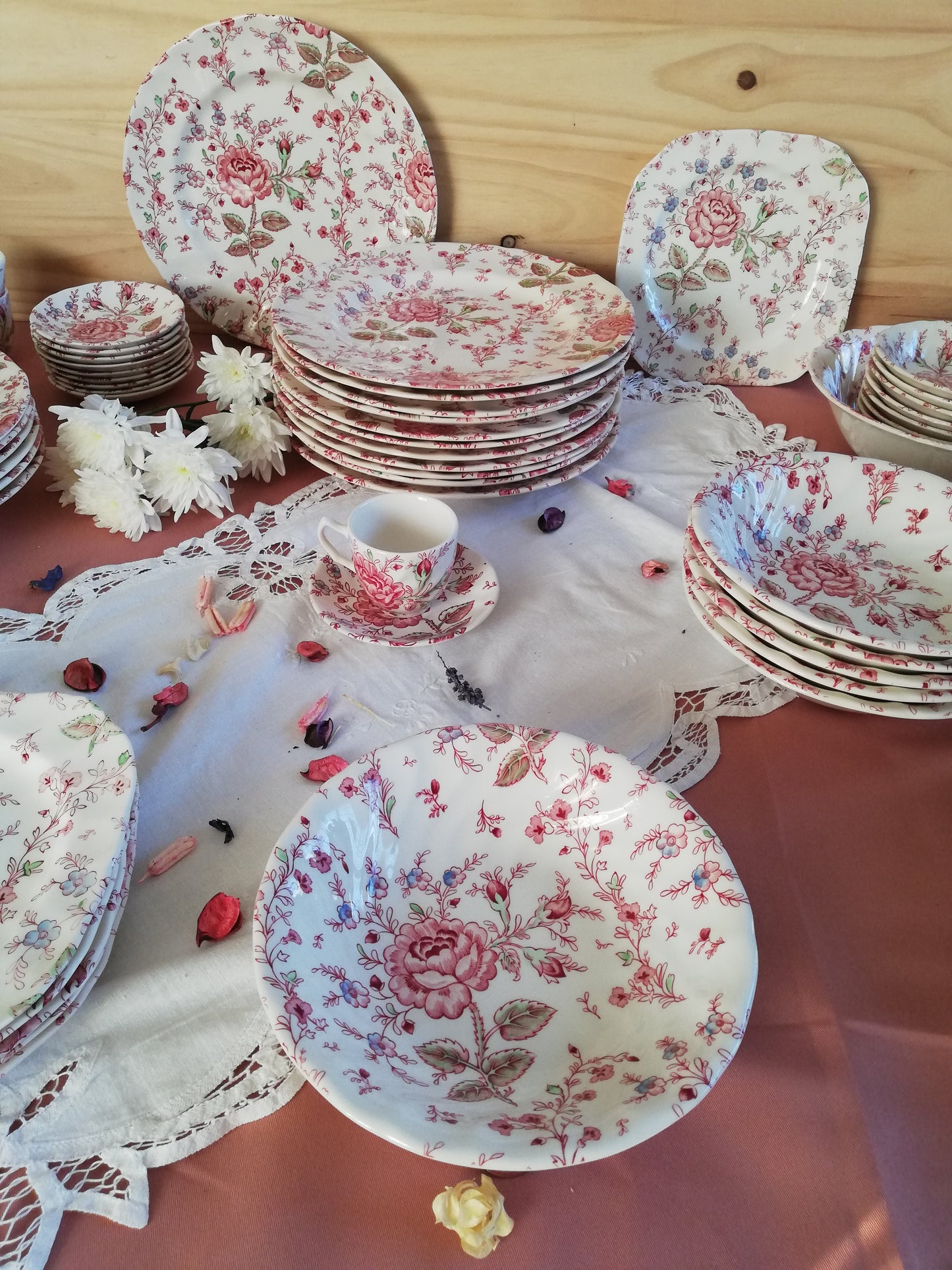 Assiette plate Rose Chintz