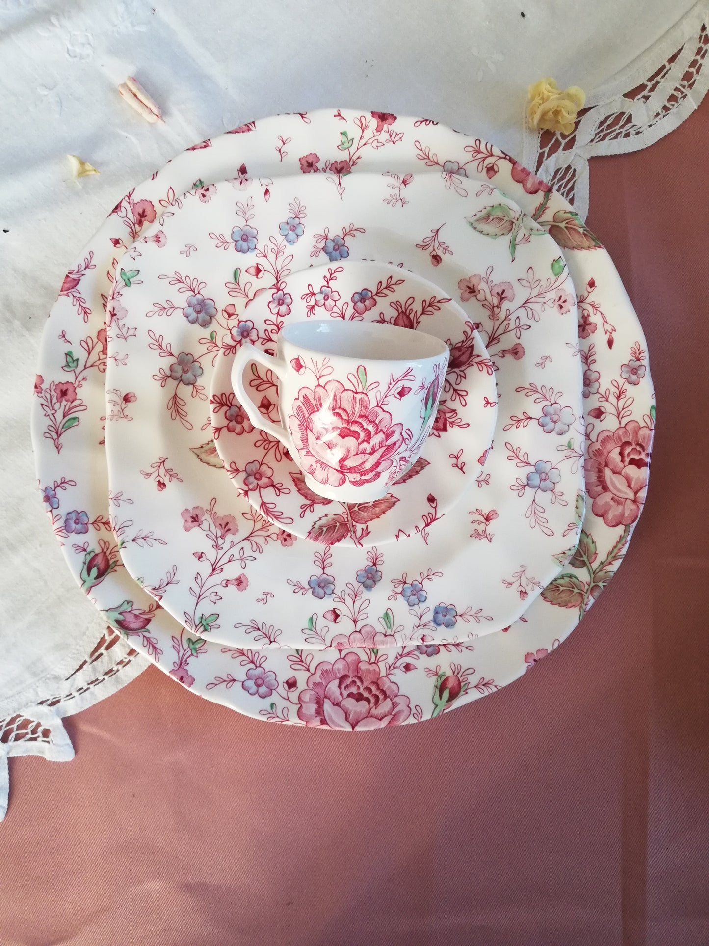 Assiette plate Rose Chintz