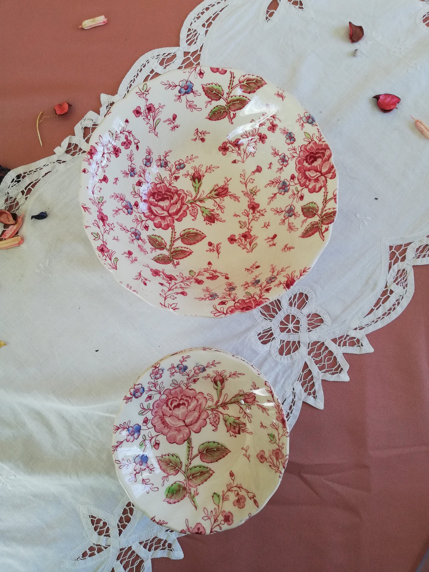 Service à dessert Rose Chintz Johnson Brothers