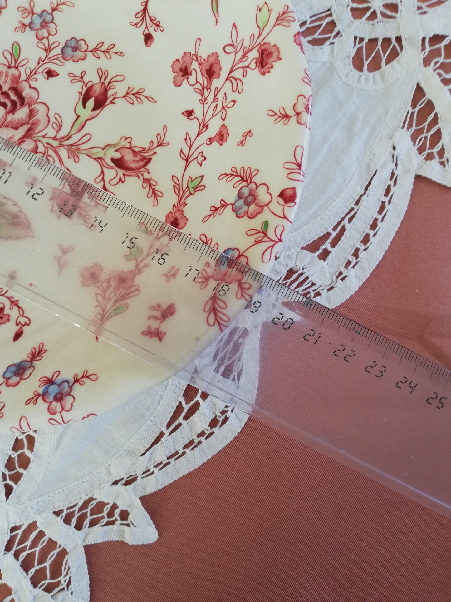 Assiette Calotte Rose Chintz Jonhson Brothers
