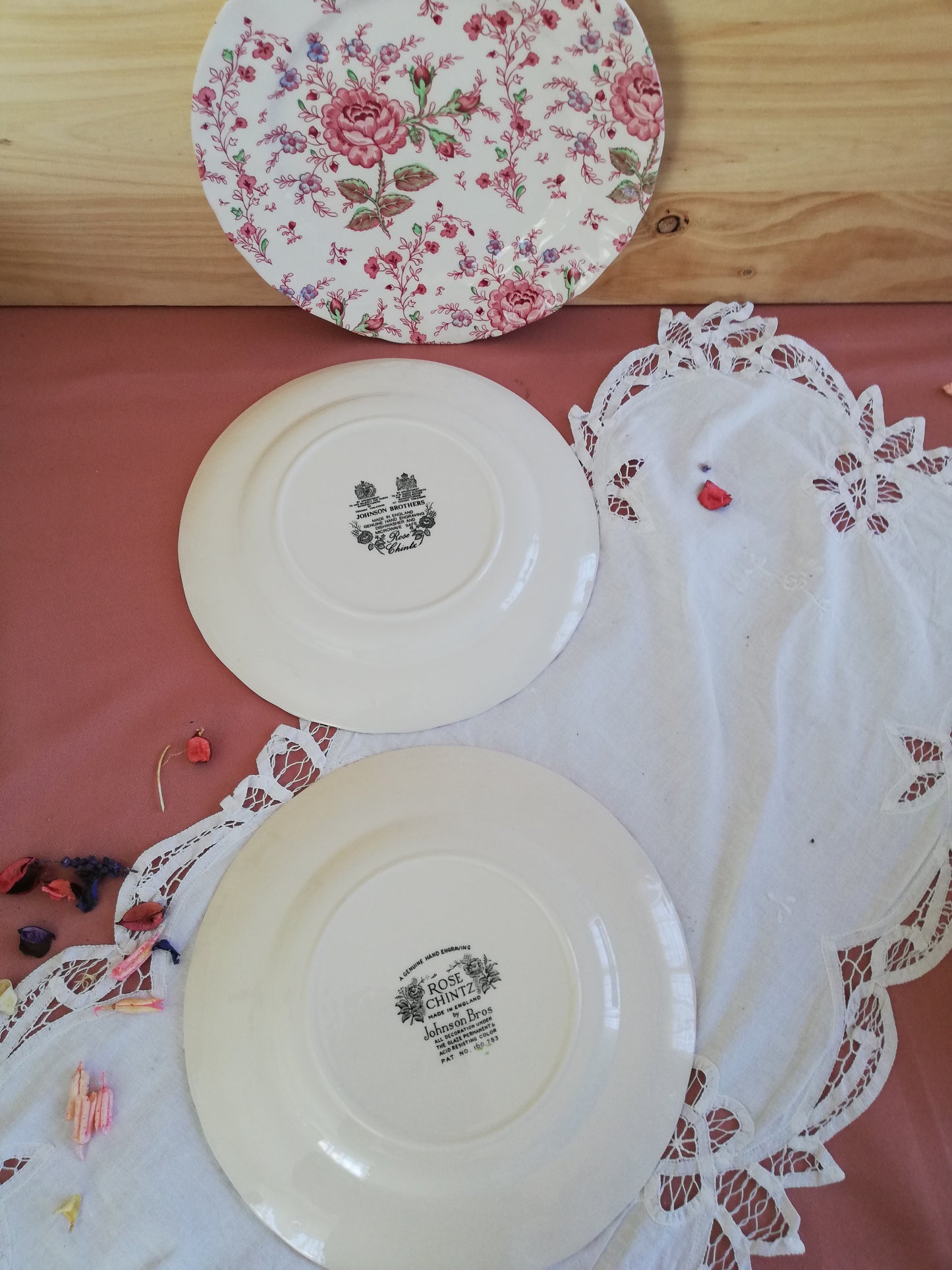 Assiette plate Rose Chintz