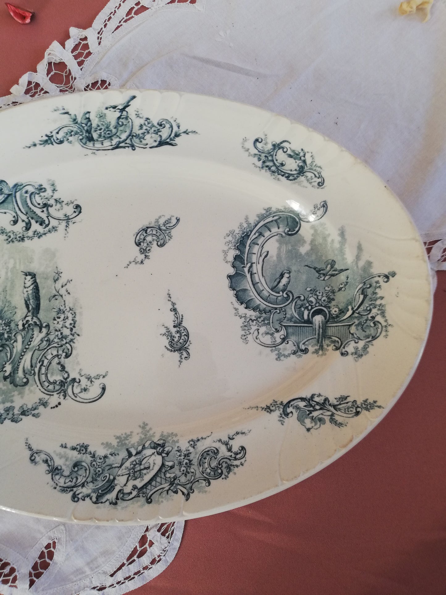 Plat Ovale Rocaille KG Luneville